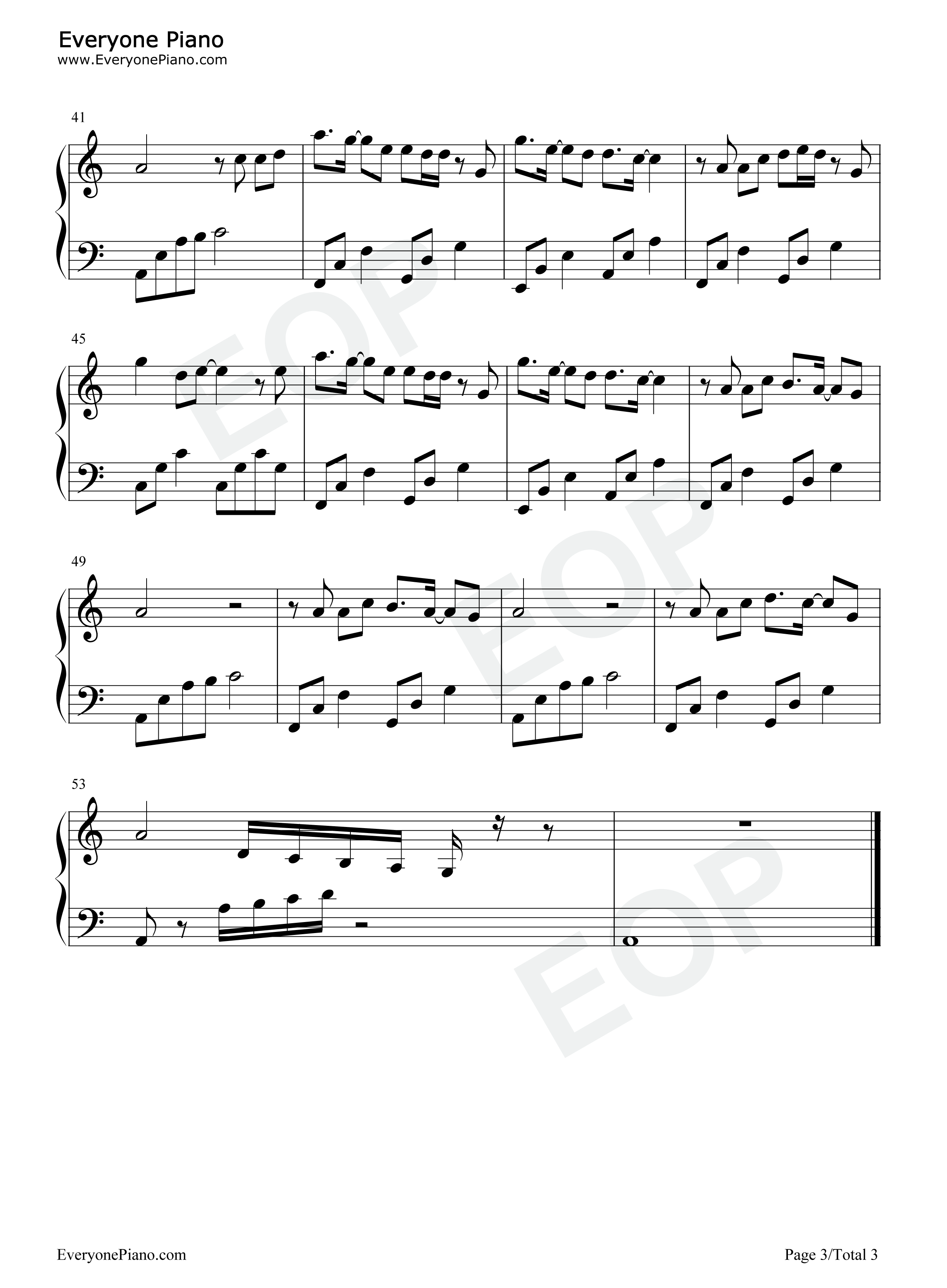 山外小楼夜听雨钢琴谱_XUN_任然