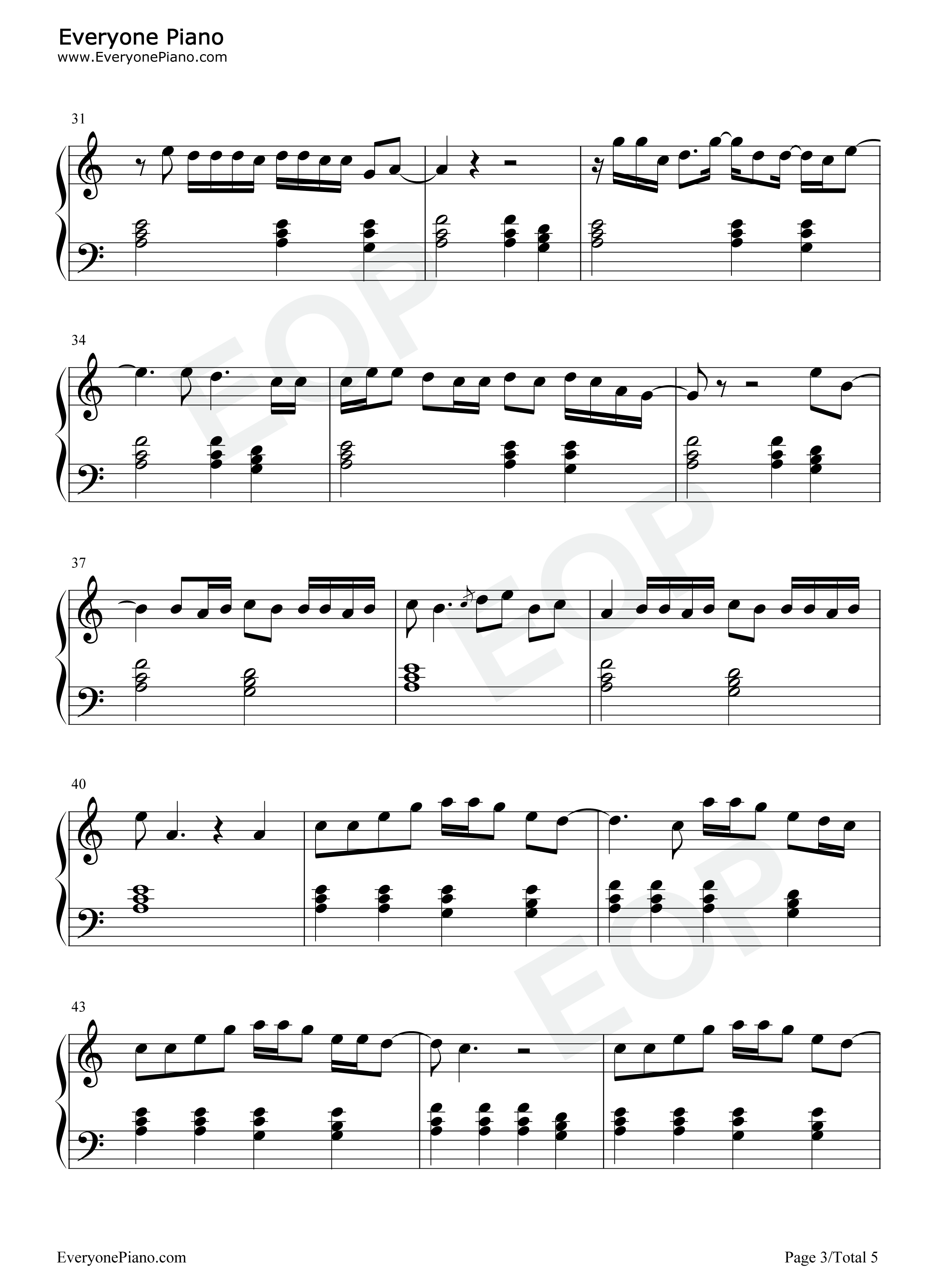 Be_Happy钢琴谱_Dixie_D'Amelio