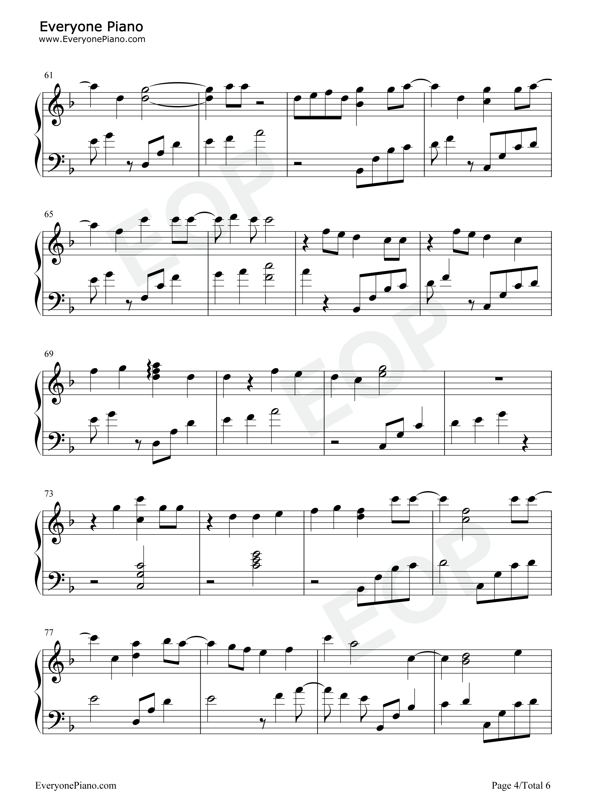 天晴了钢琴谱_SNH48_GROUP