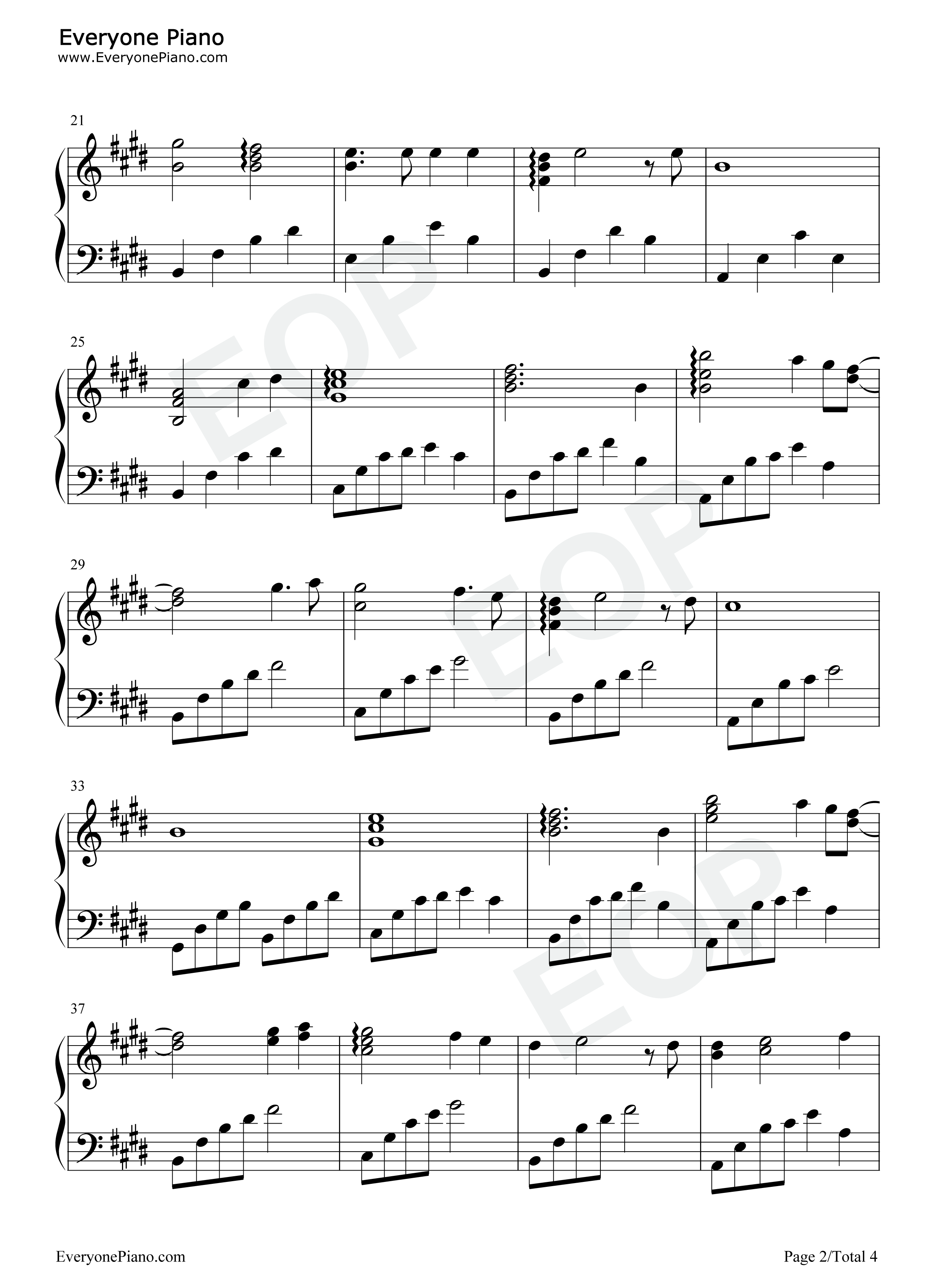 My_Heart_Will_Go_On钢琴谱_Celine_Dion