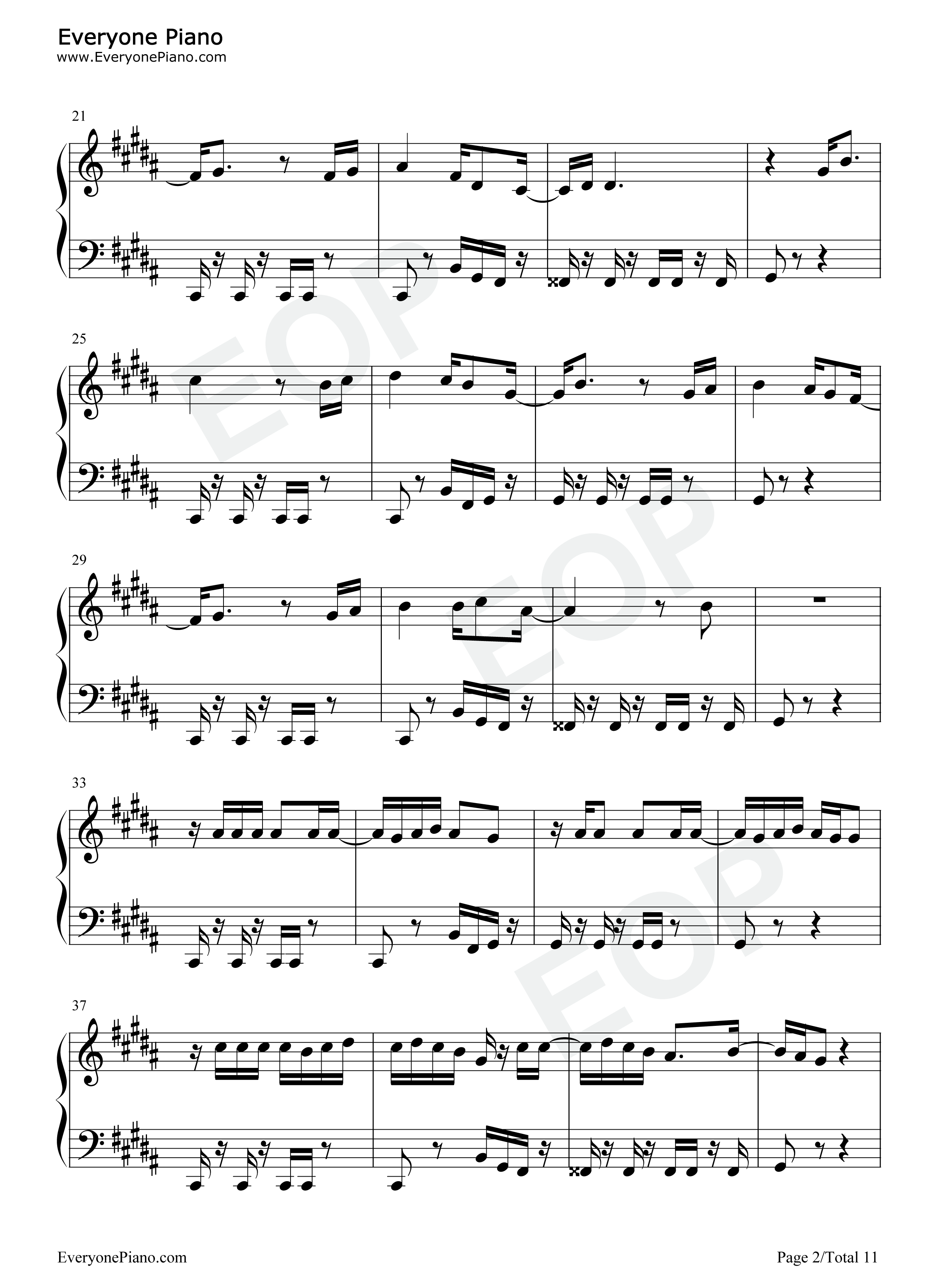 PLACEBO钢琴谱_米津玄師_野田洋次郎