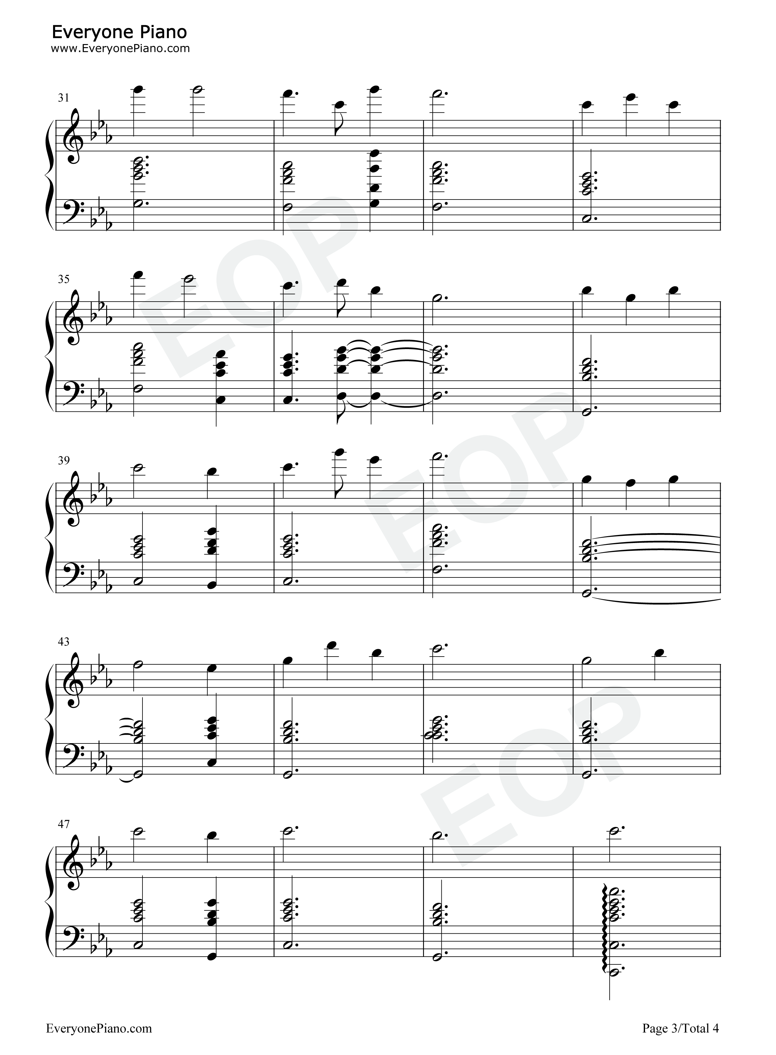 妈妈牵着女儿的手钢琴谱_北极星爱好者