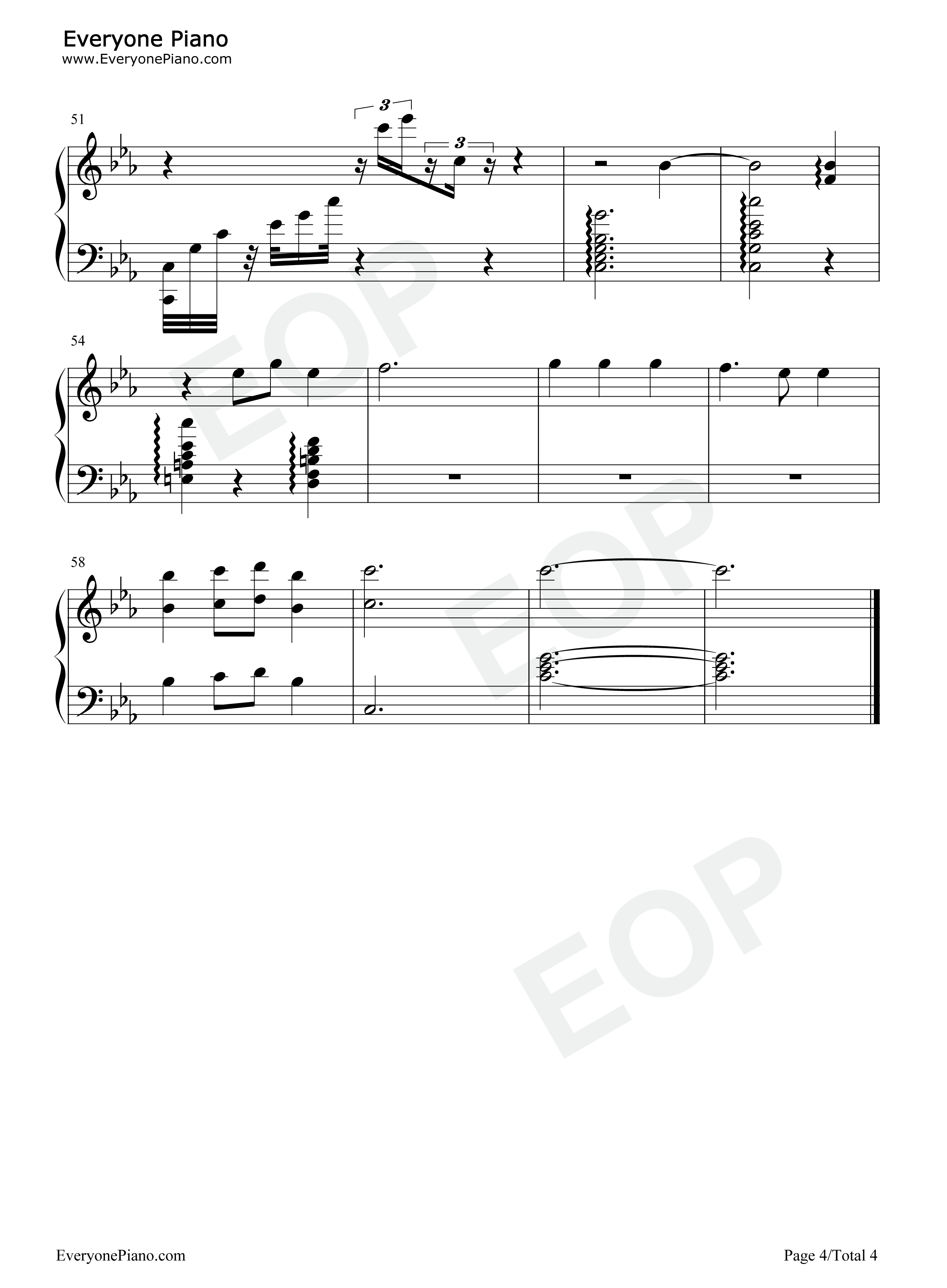 妈妈牵着女儿的手钢琴谱_北极星爱好者