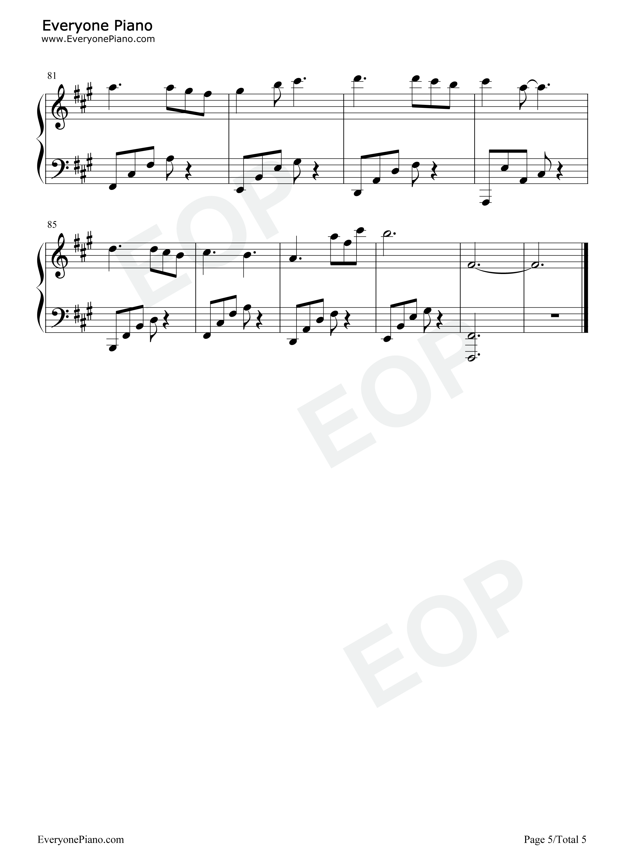 念念不忘钢琴谱_不够