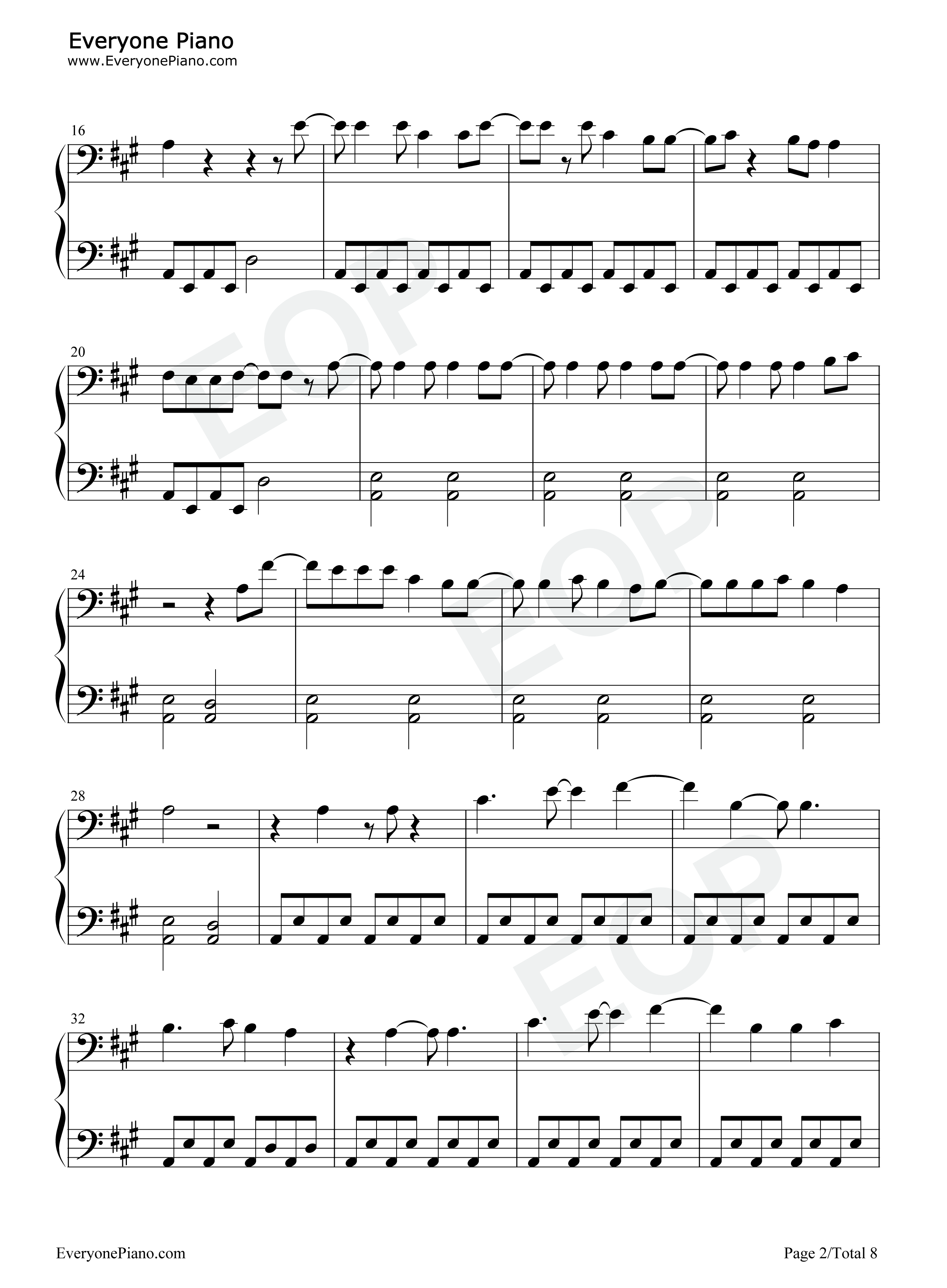 One_Margarita钢琴谱_Luke_Bryan