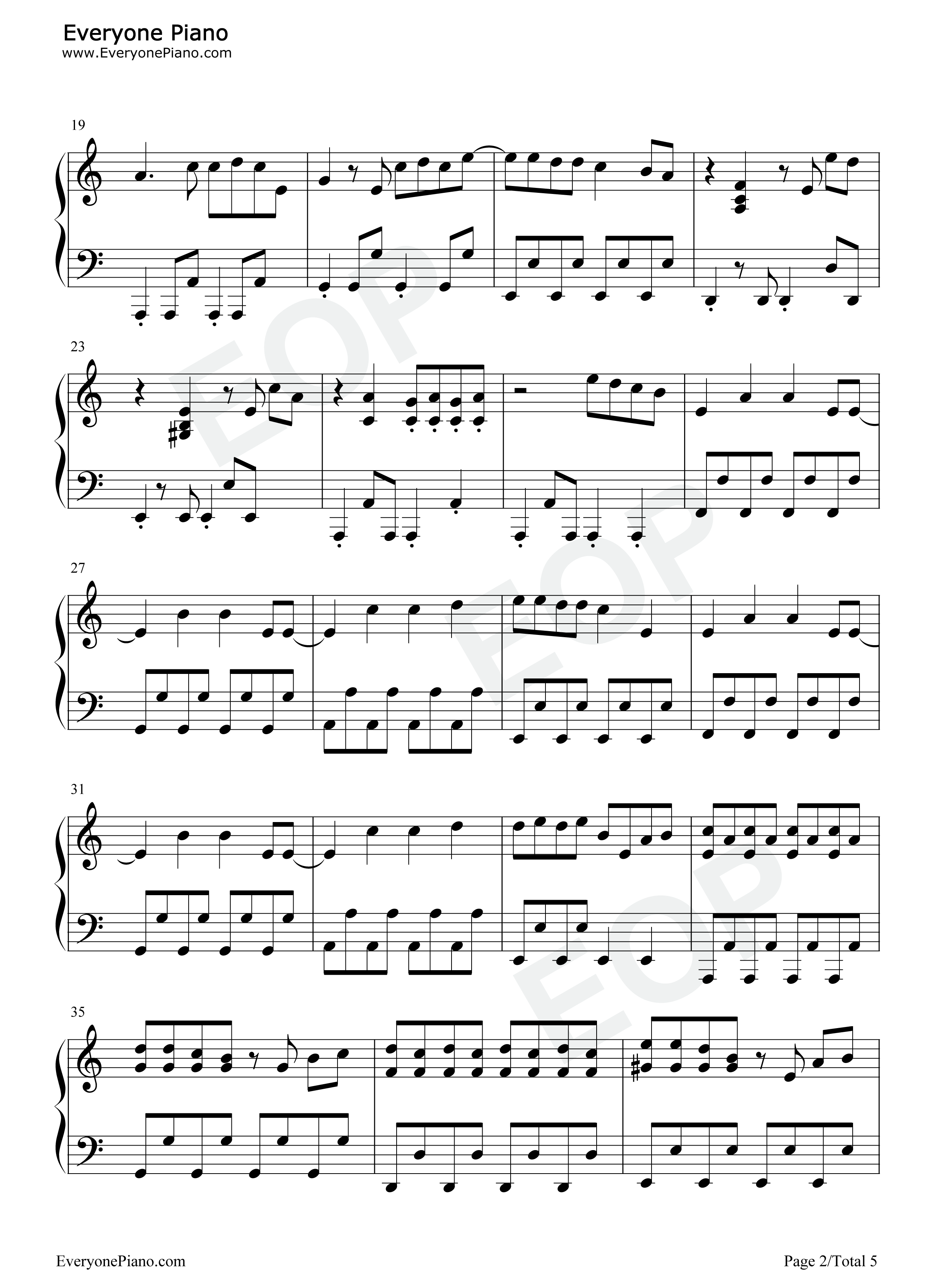 伤心的人别听慢歌钢琴谱_五月天