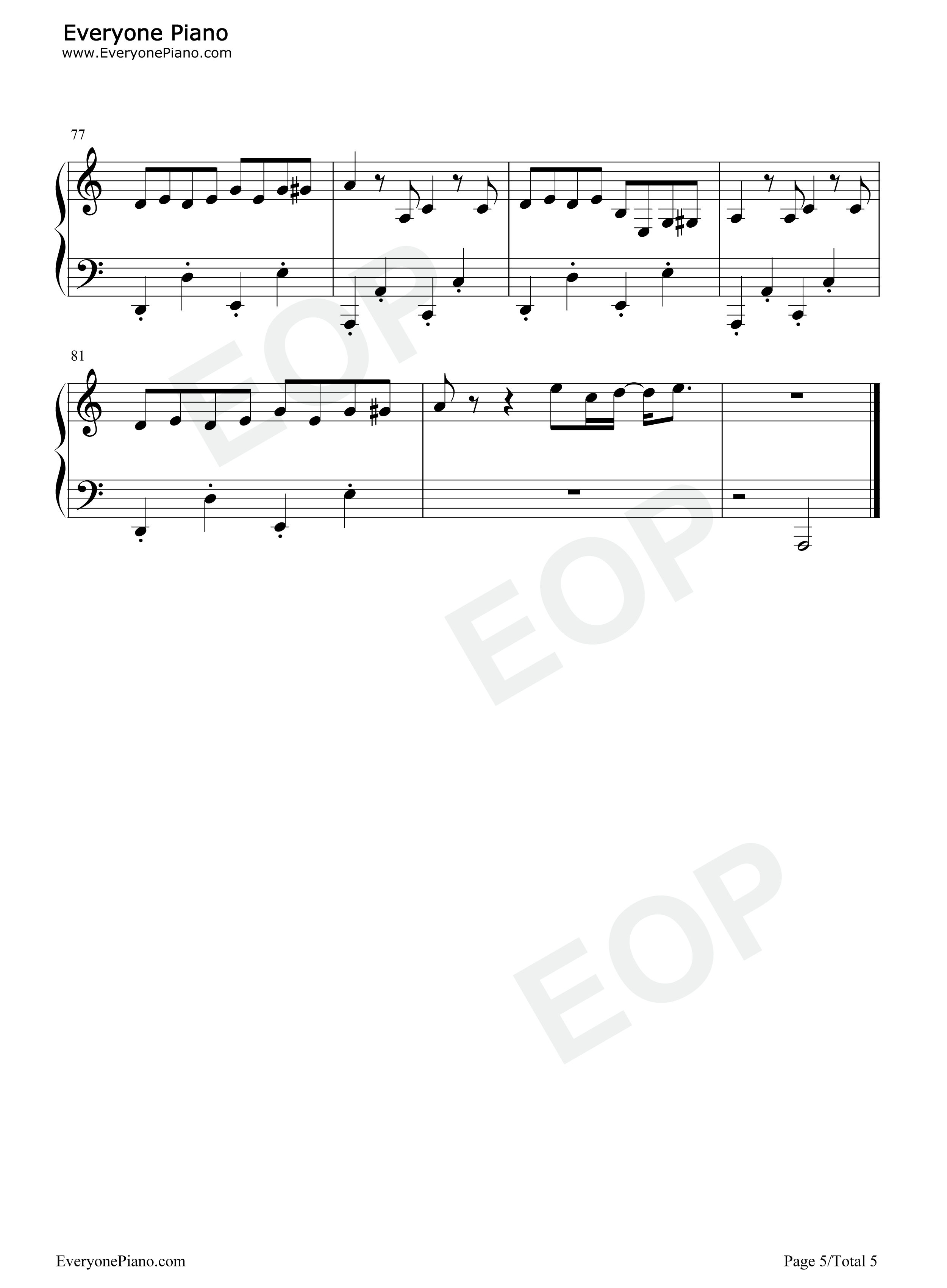 伤心的人别听慢歌钢琴谱_五月天