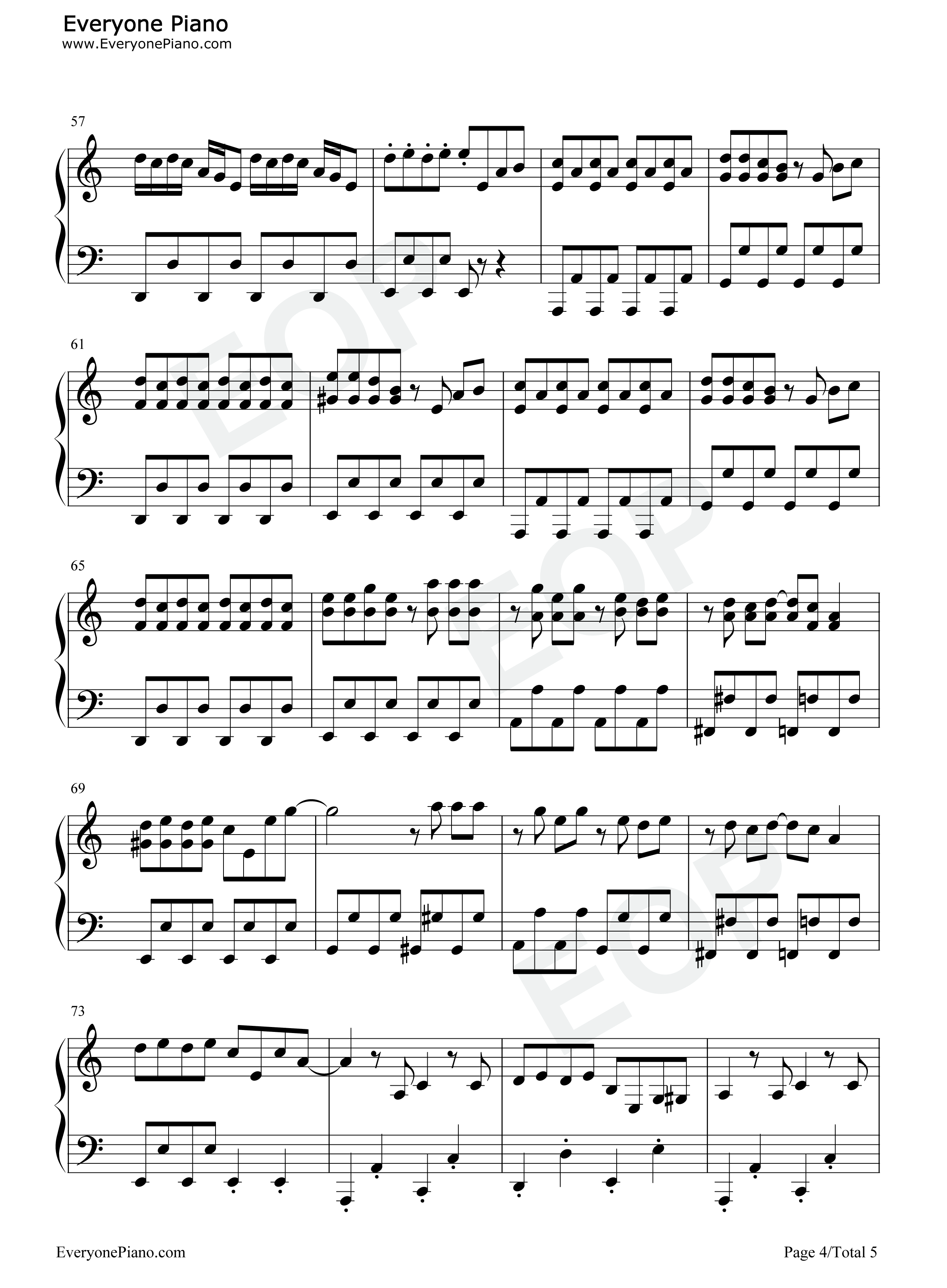 伤心的人别听慢歌钢琴谱_五月天