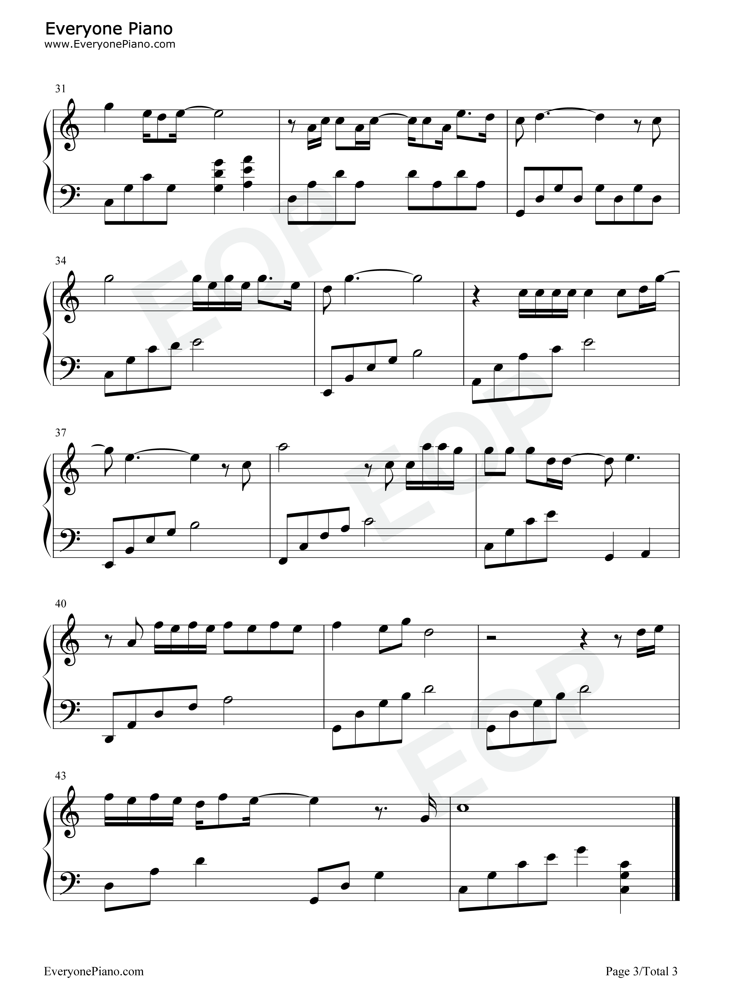 别怕我在钢琴谱_隔壁老樊