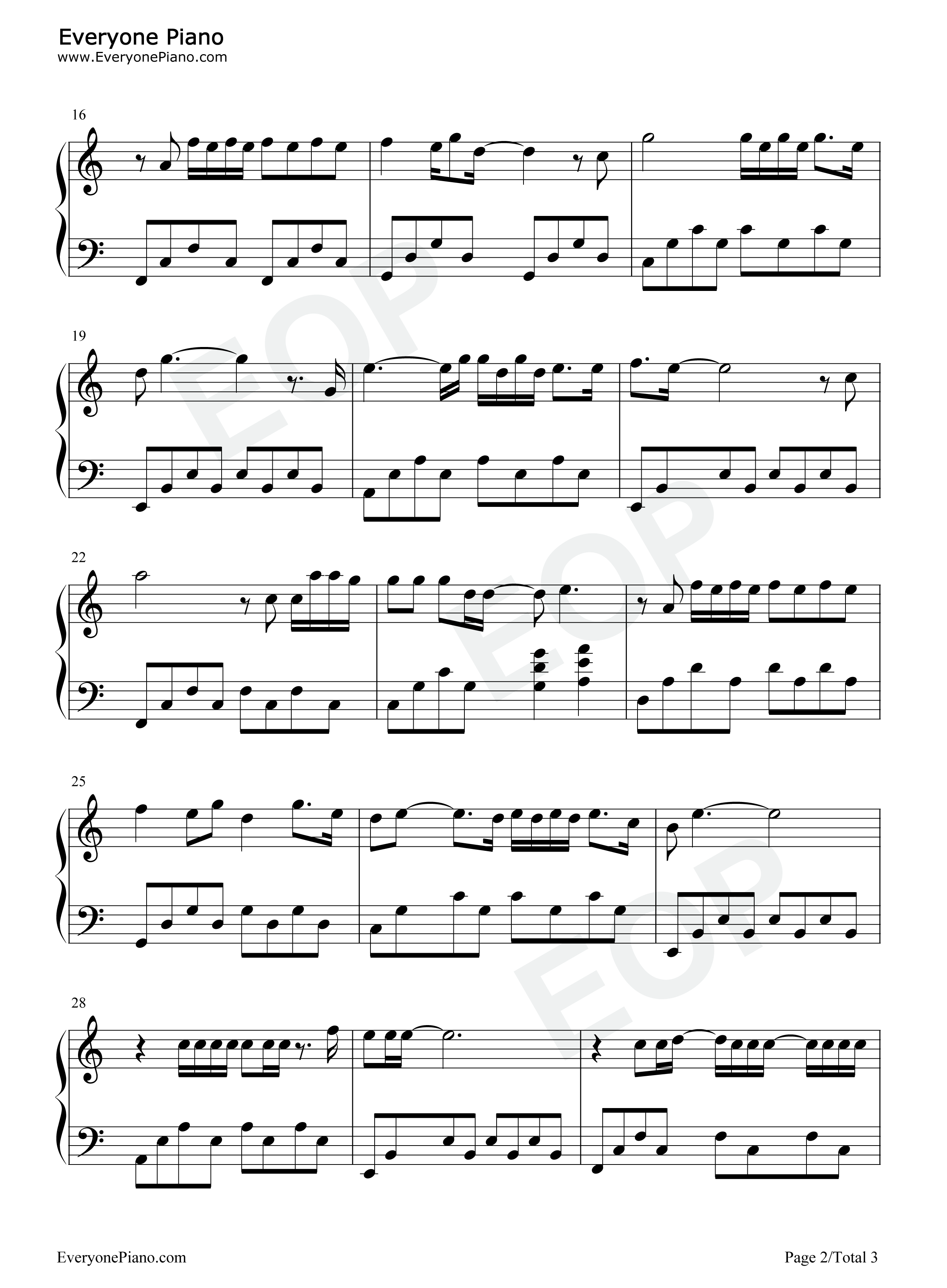 别怕我在钢琴谱_隔壁老樊