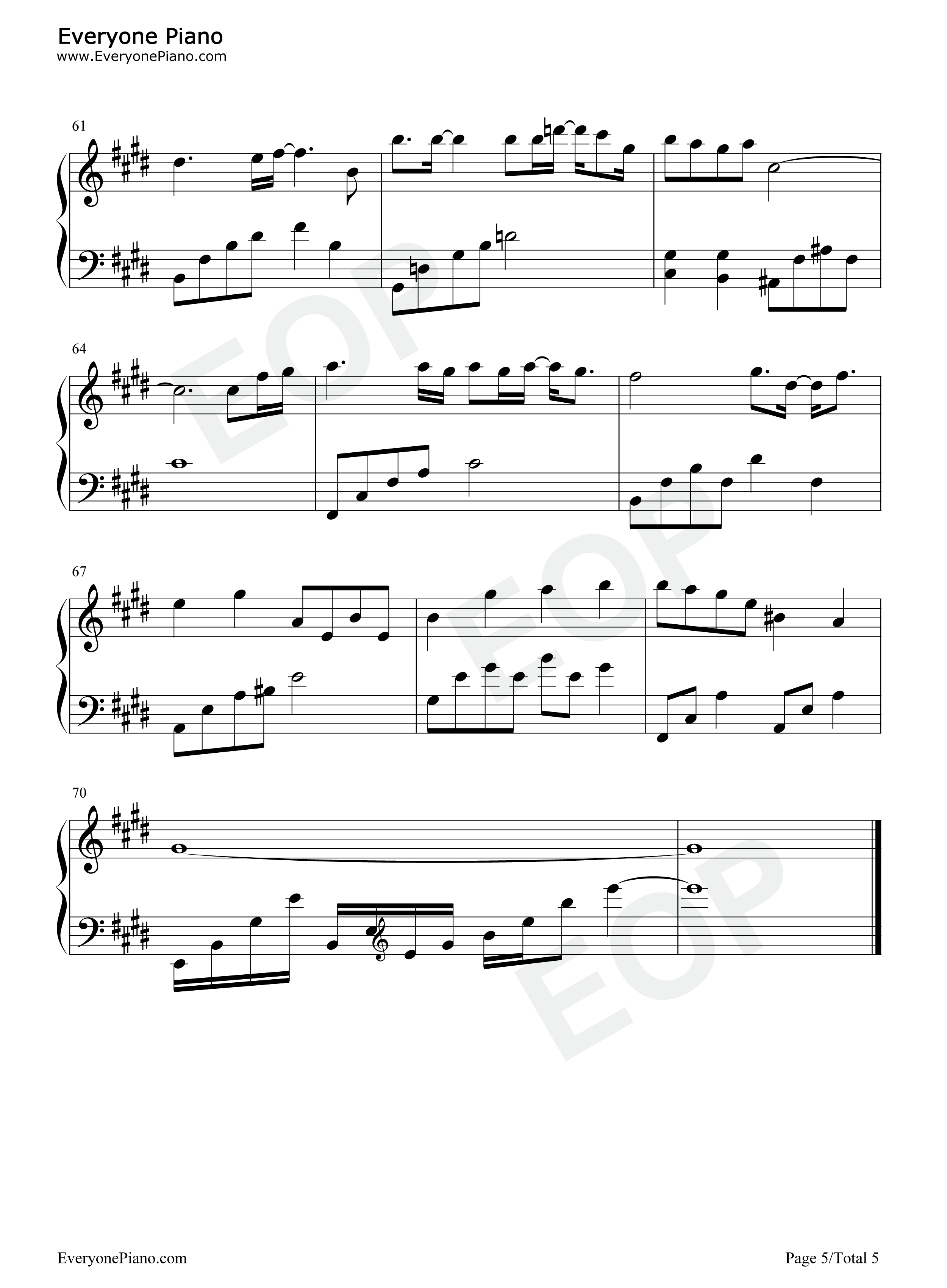 在你不知道的时间里爱你很久钢琴谱_徐佳莹