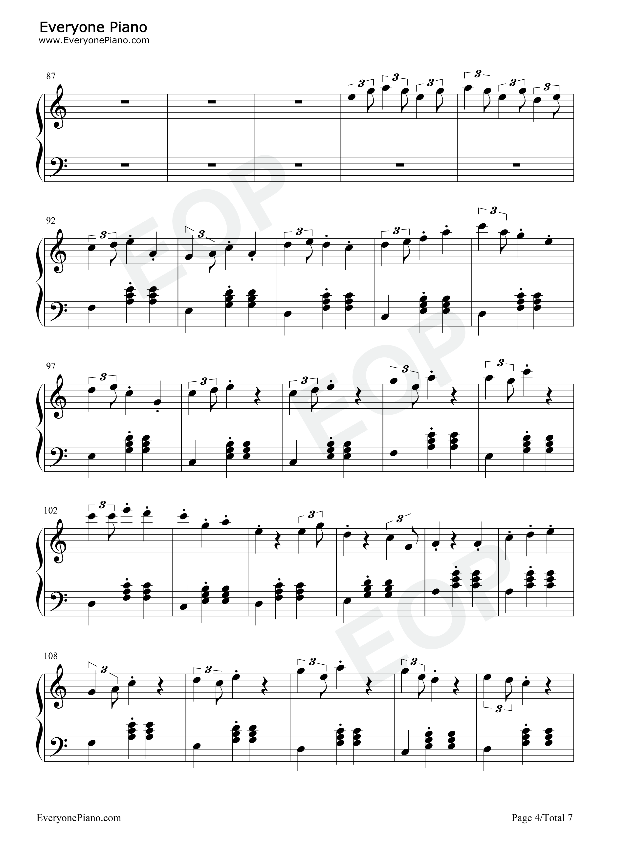 御宅访问钢琴谱_RADWIMPS