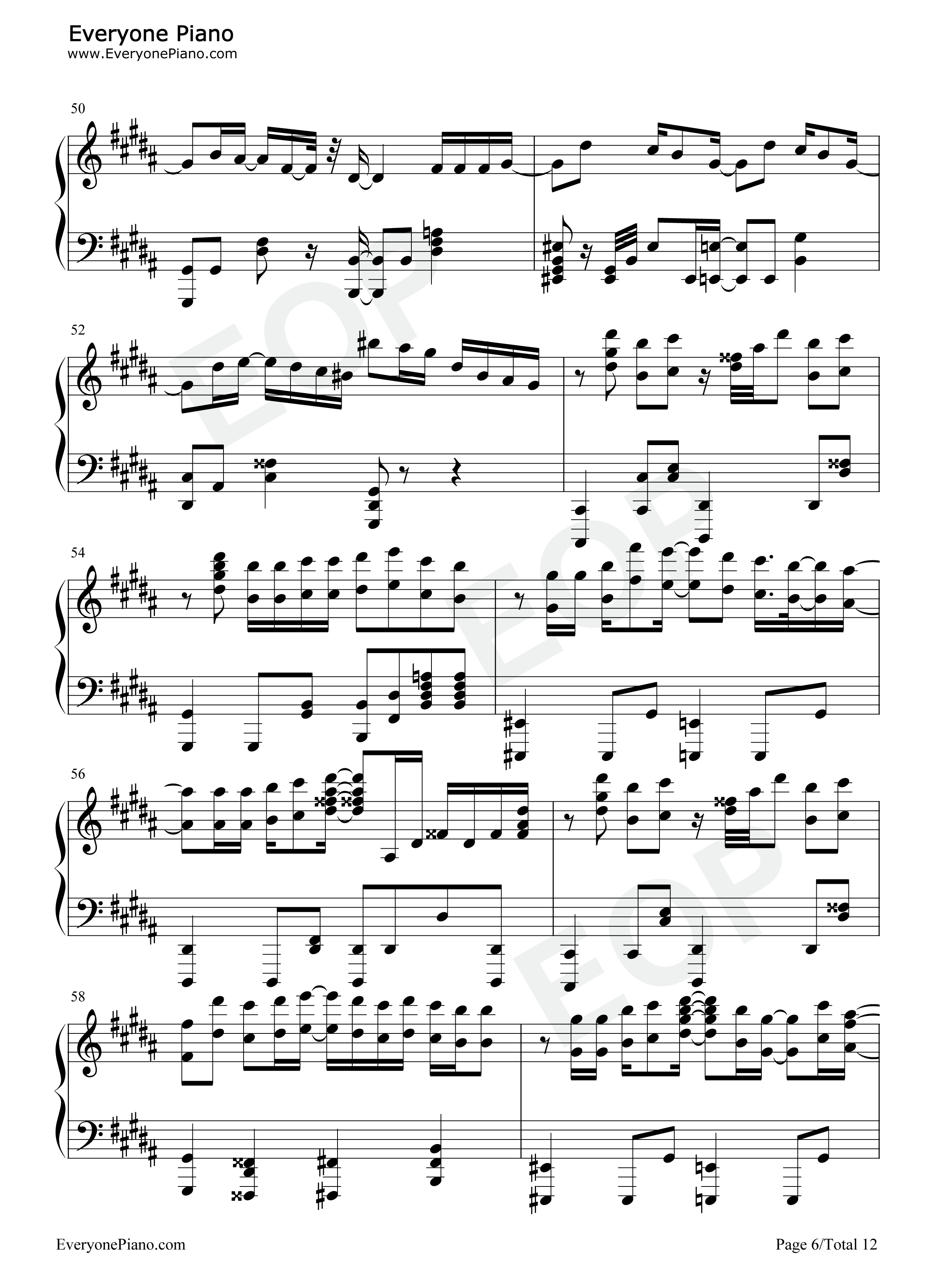 感電钢琴谱_米津玄师