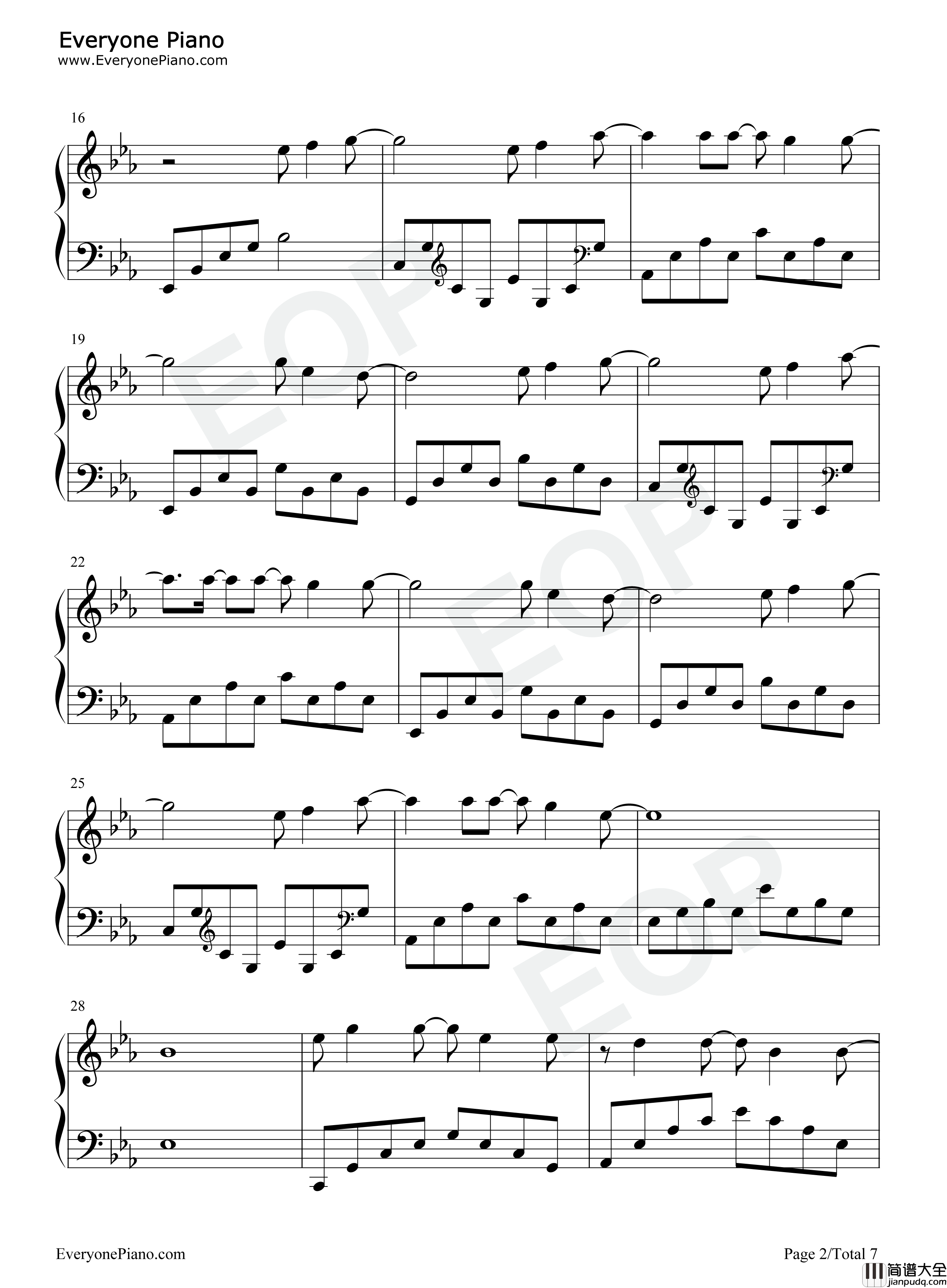 前任钢琴谱_采子_黄伟晋