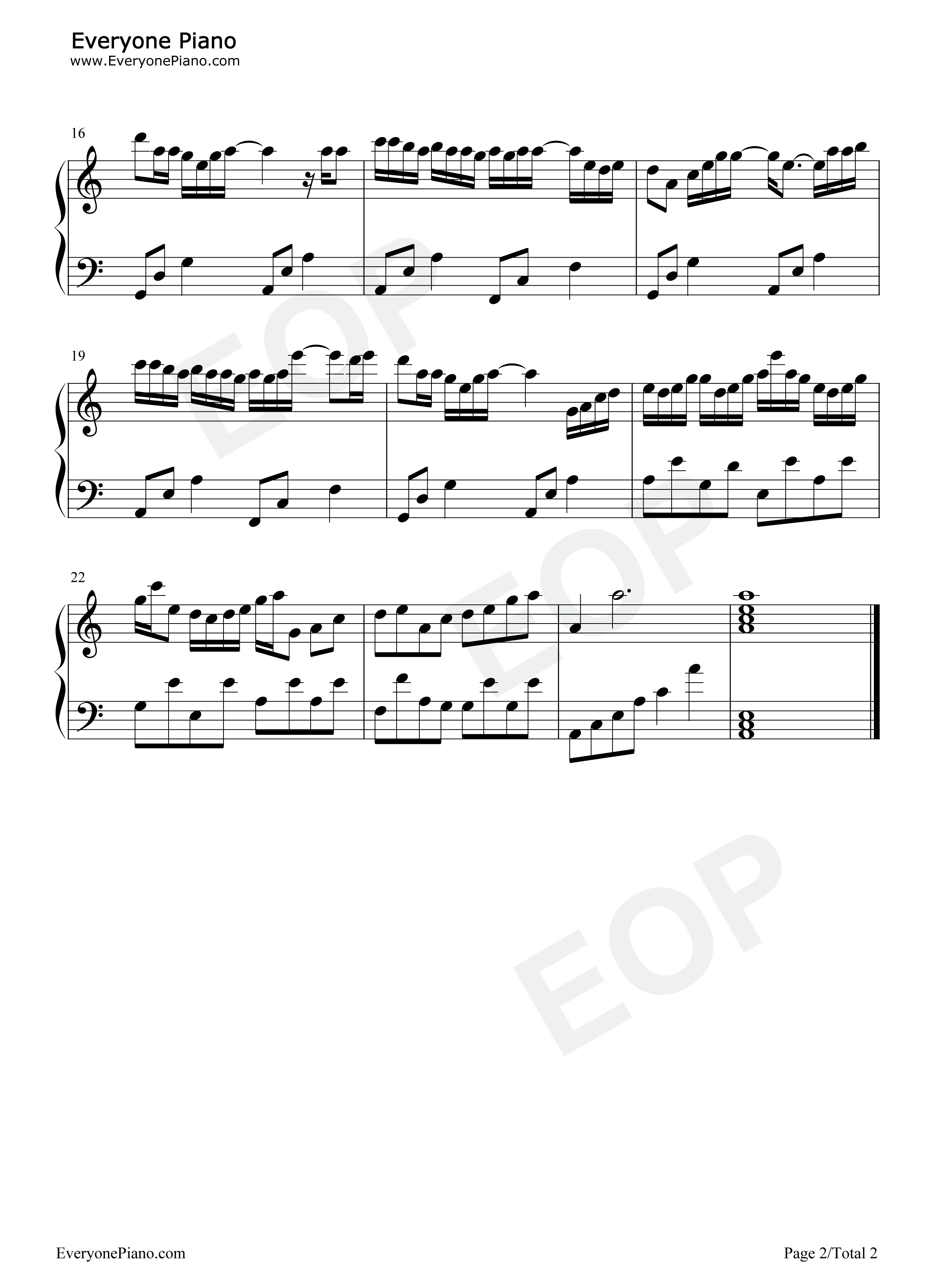 三清序钢琴谱_洛少爷