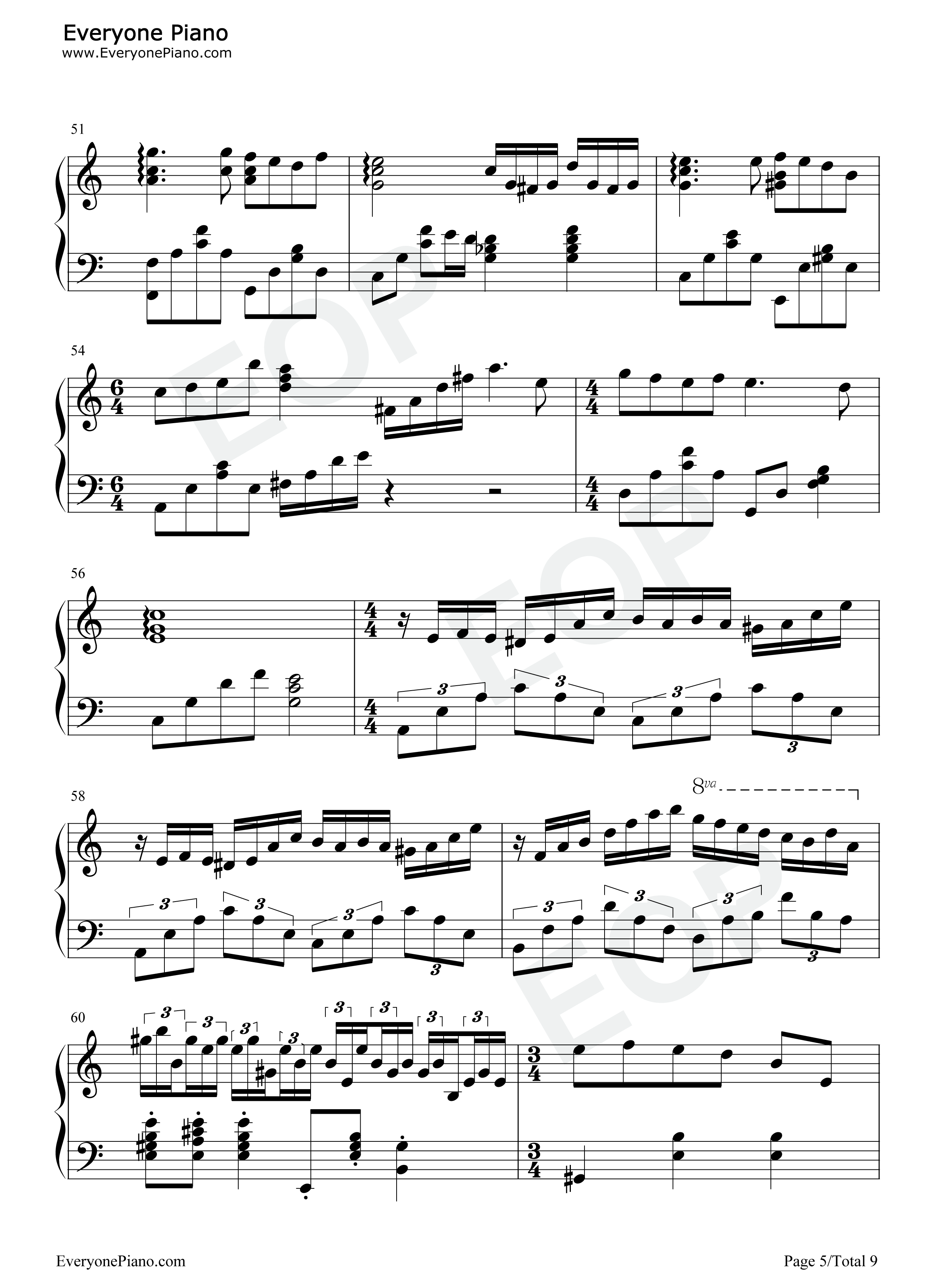 周杰伦钢琴串烧钢琴谱_周杰伦