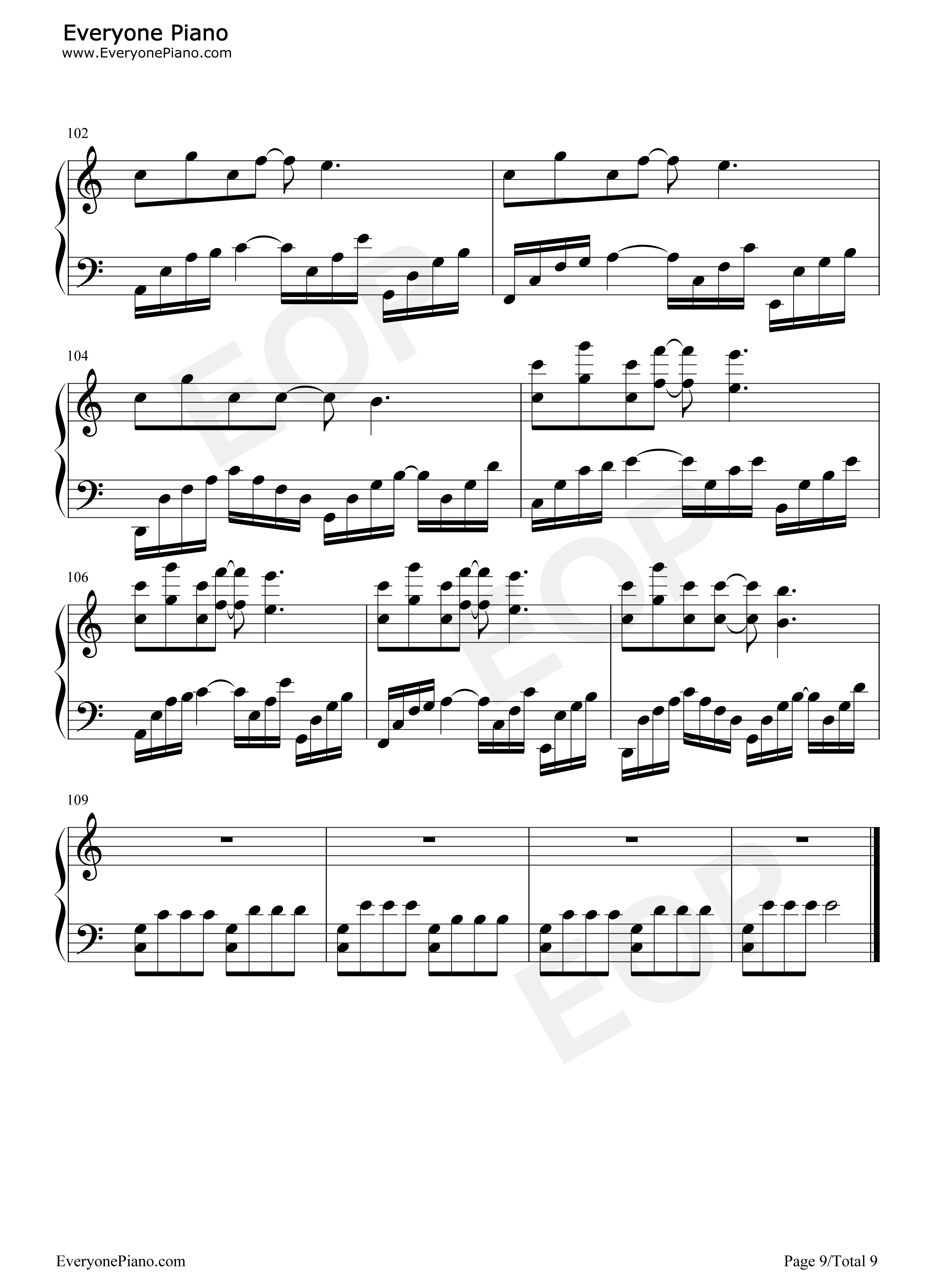 周杰伦钢琴串烧钢琴谱_周杰伦