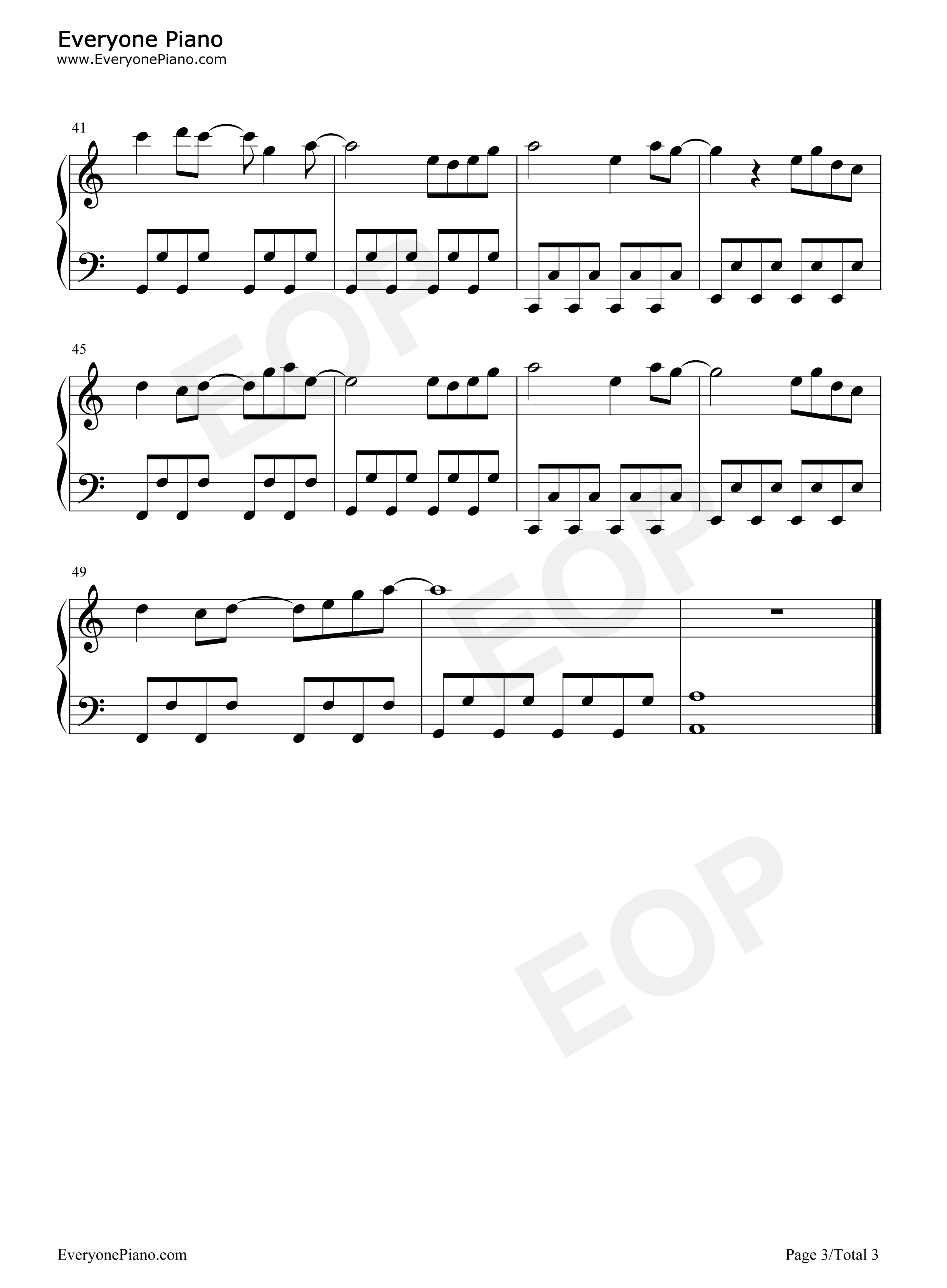 万古生香钢琴谱_洛天依