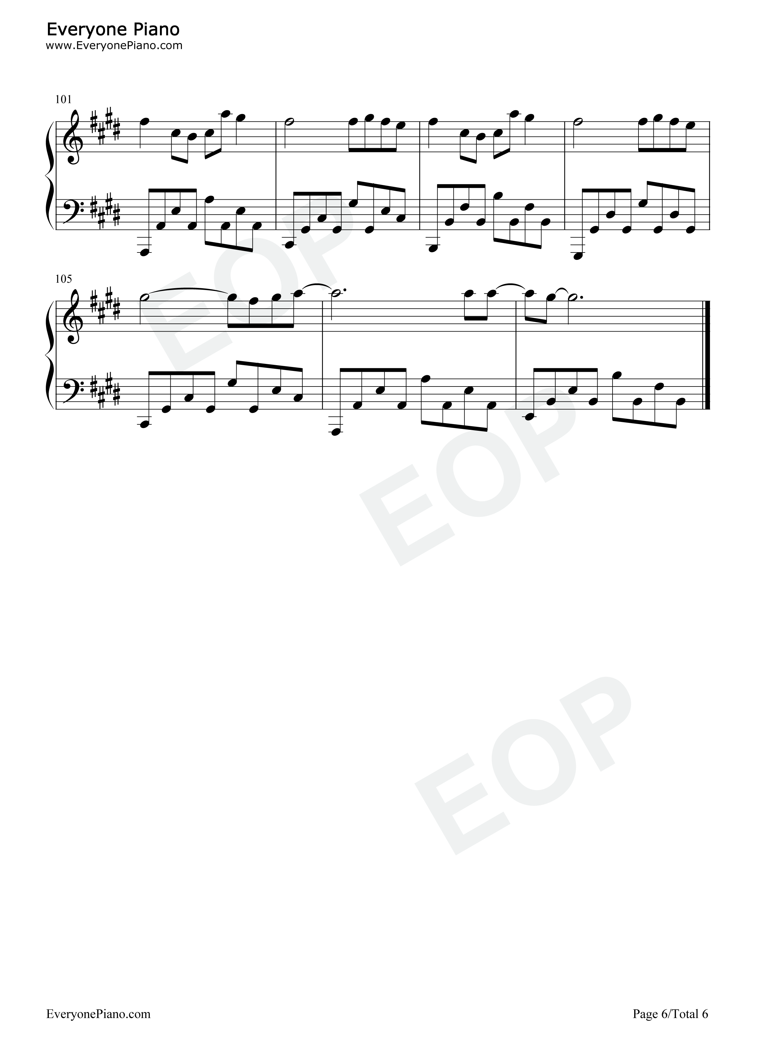 Control钢琴谱_Zoe_Wees