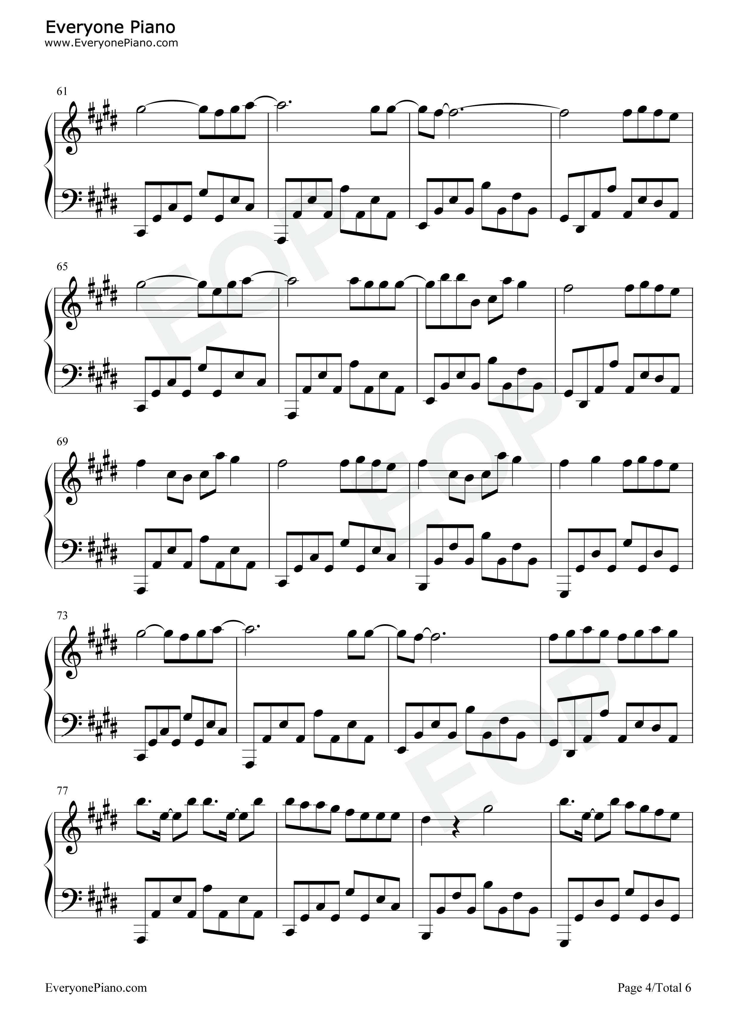 Control钢琴谱_Zoe_Wees