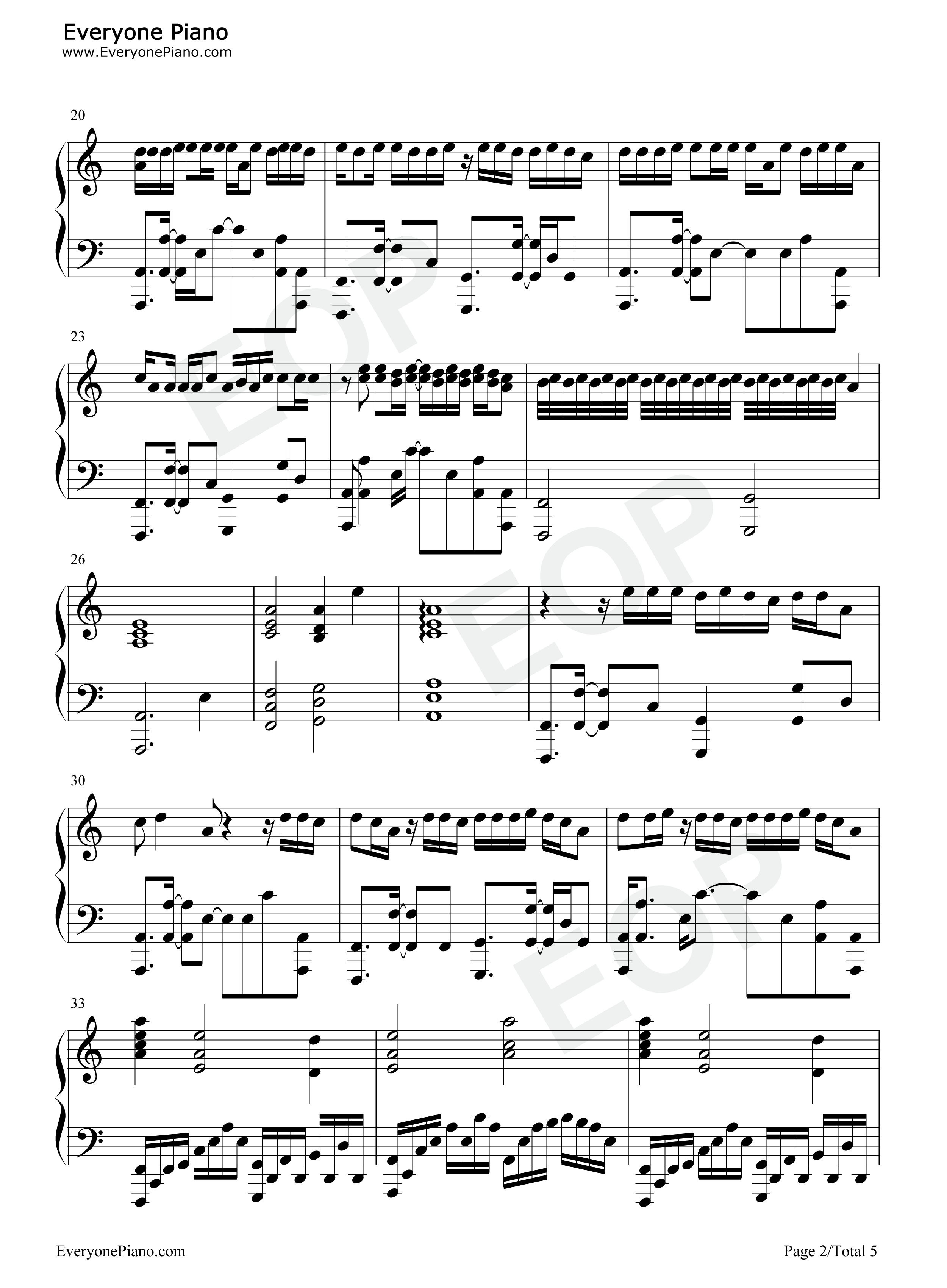 囍钢琴谱_葛东琪