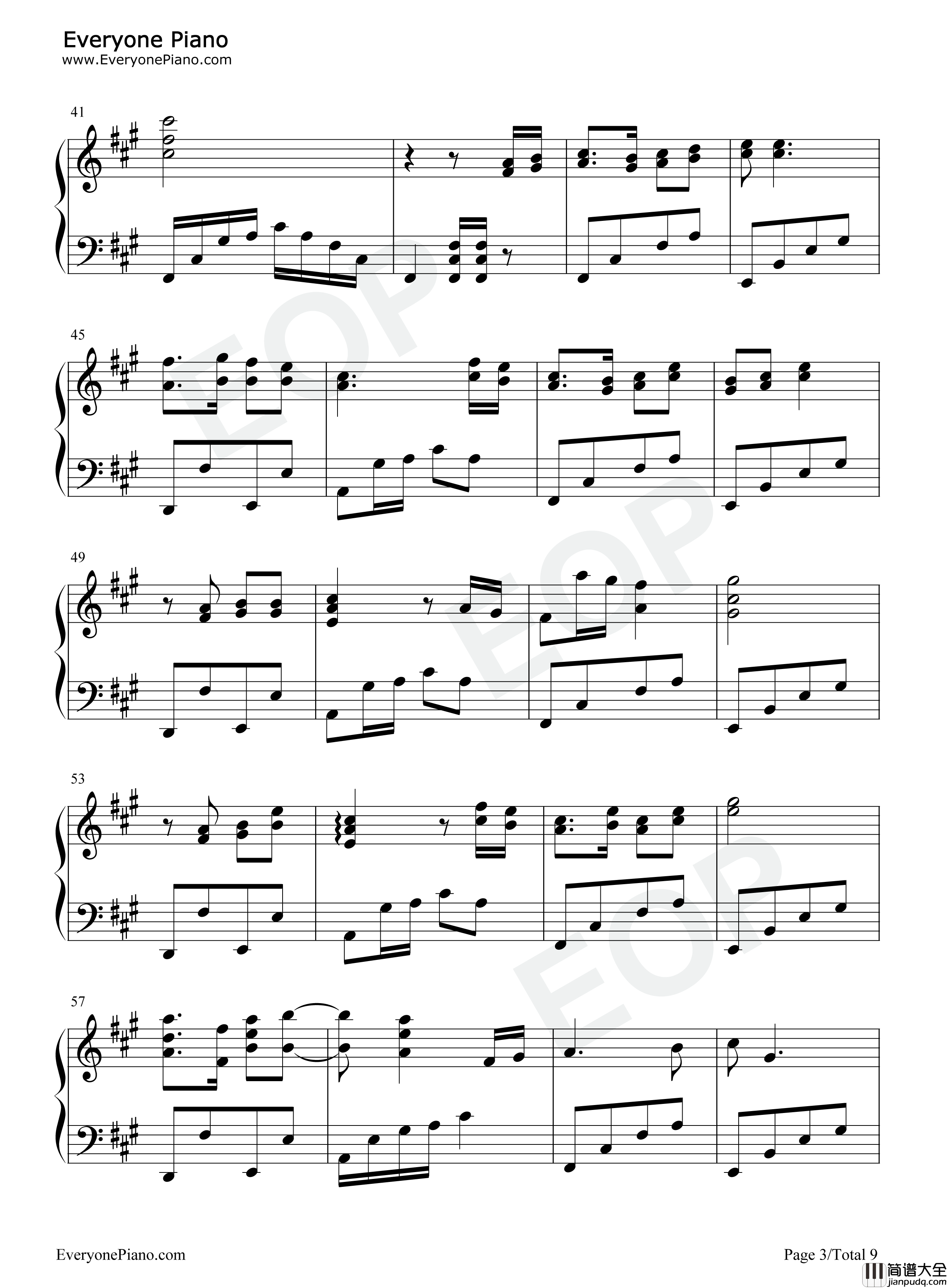 空待钢琴谱_洛天依_王朝