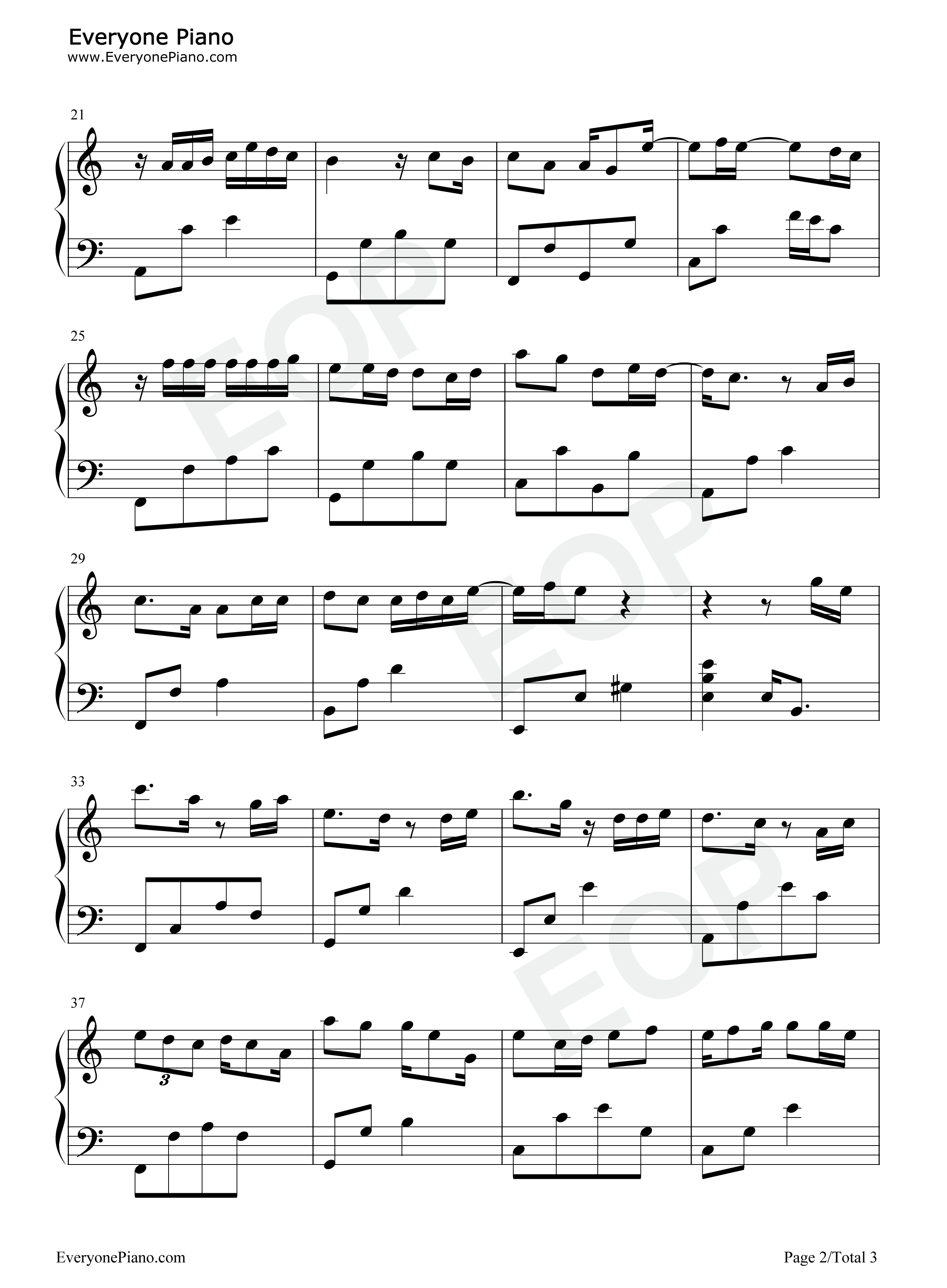 半城烟沙钢琴谱_许嵩