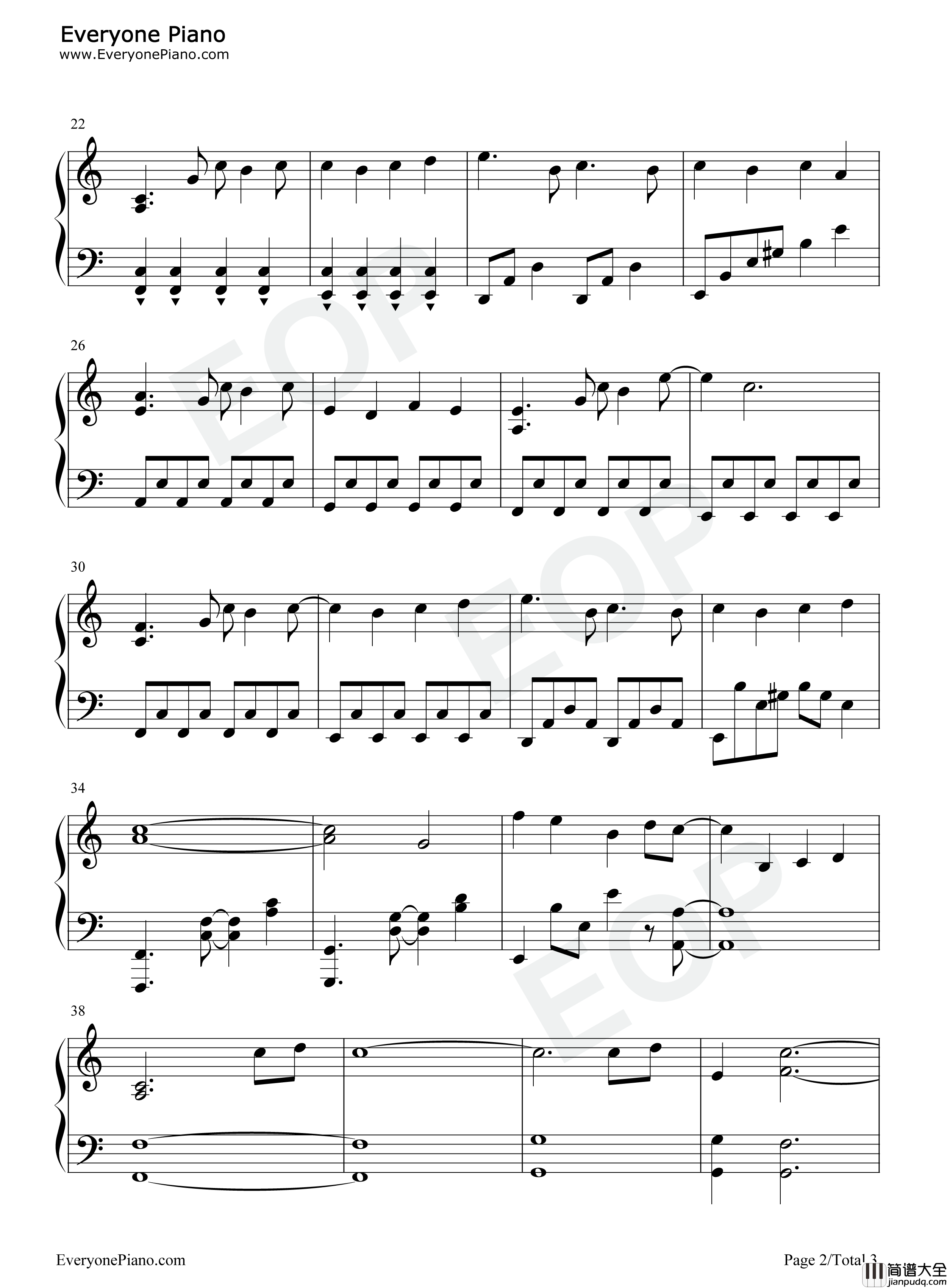 举头三尺天气晴钢琴谱_パロト