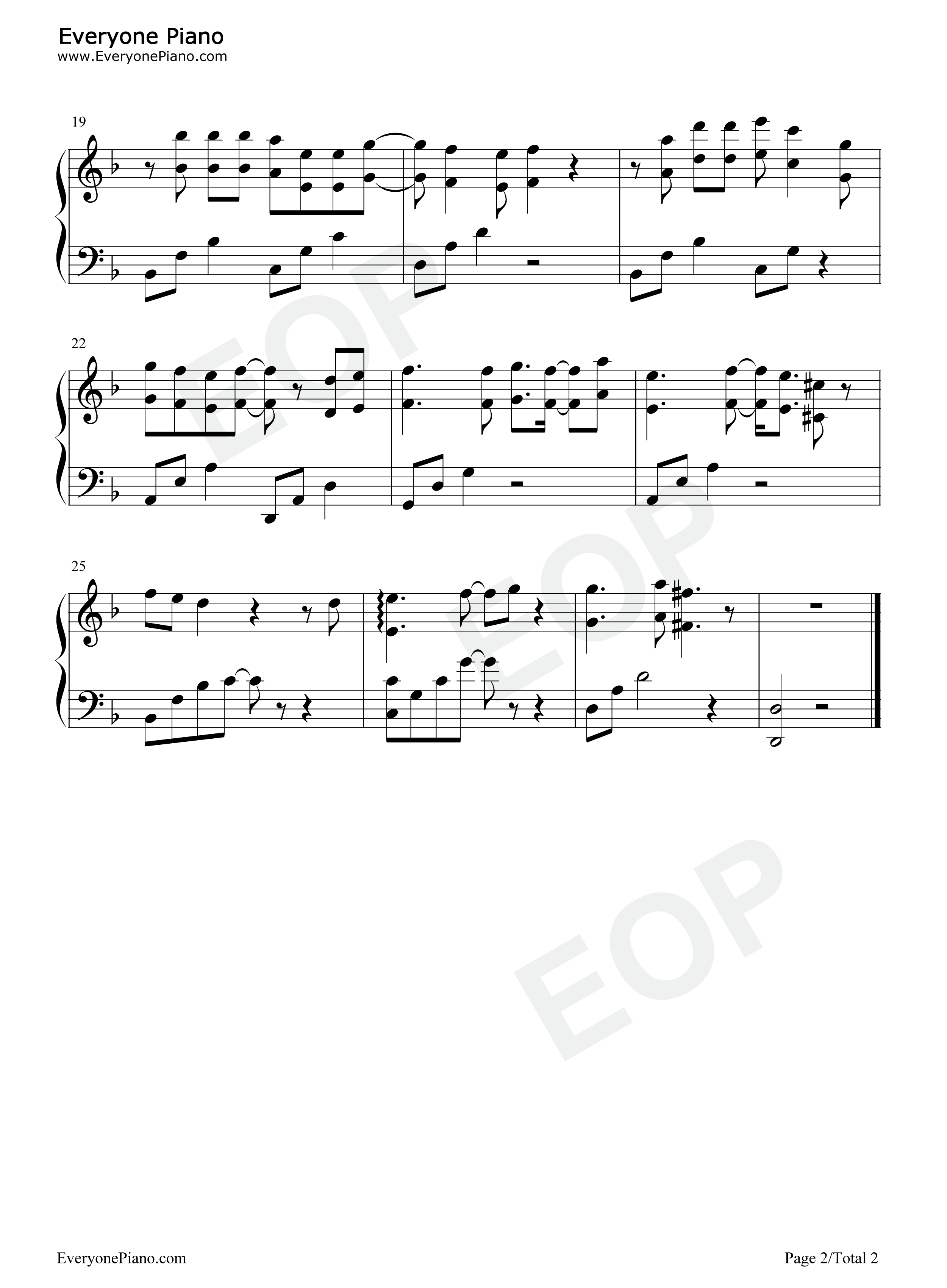 循光钢琴谱_吾恩