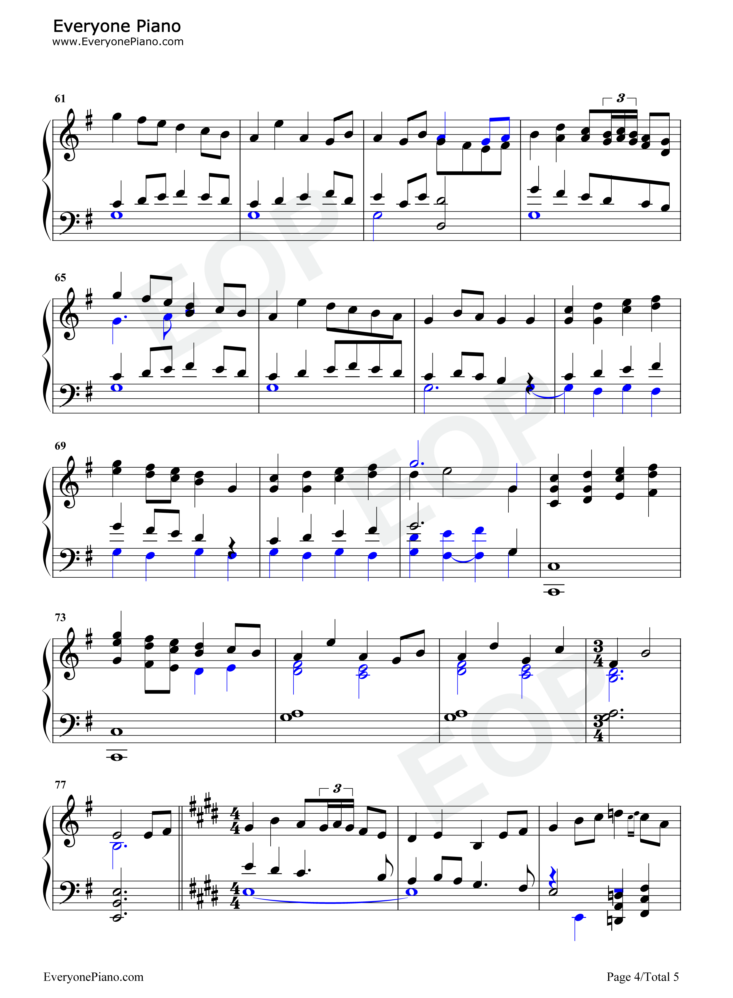 Hymn_to_the_Sea钢琴谱_James_Horner