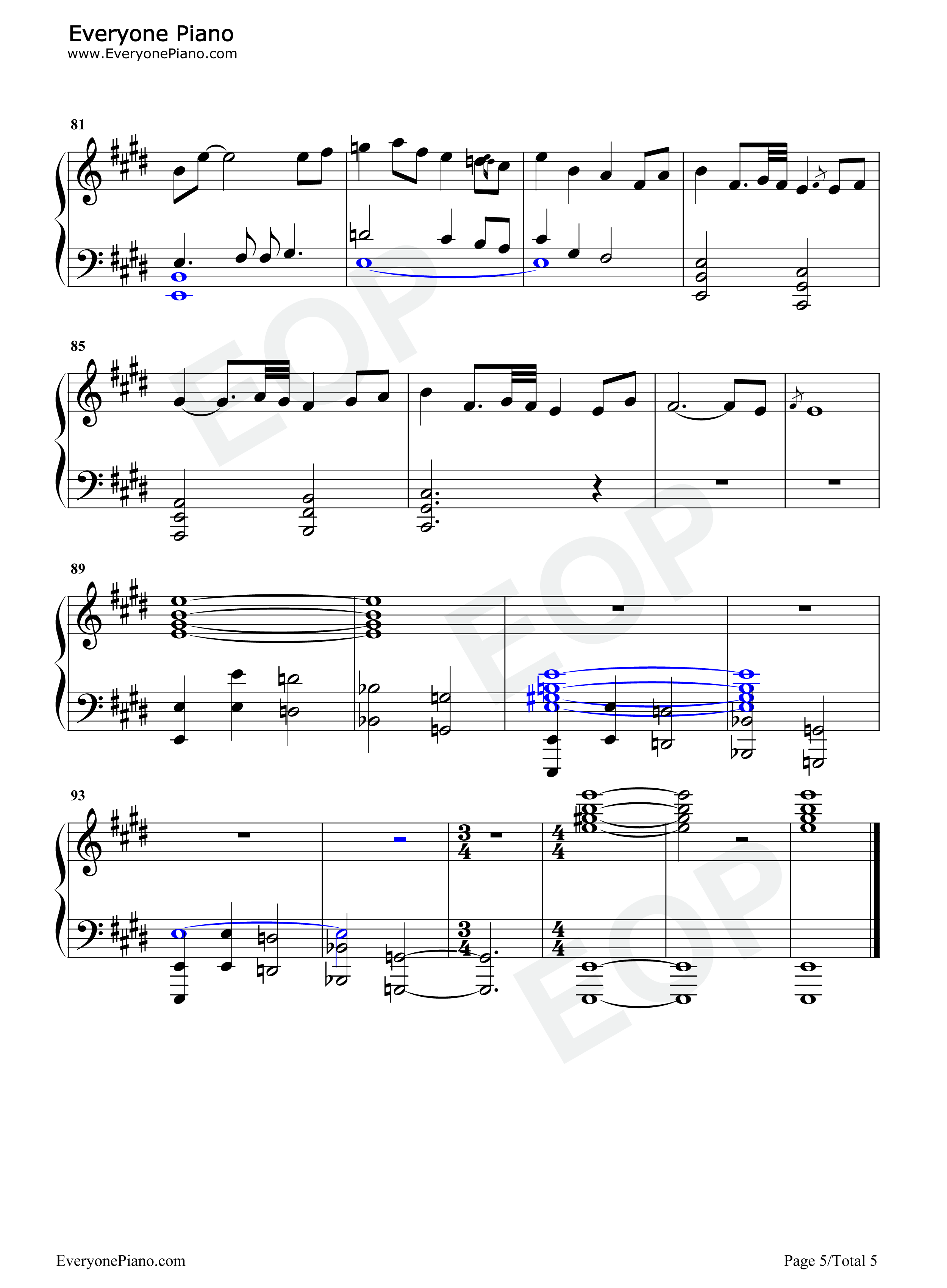 Hymn_to_the_Sea钢琴谱_James_Horner