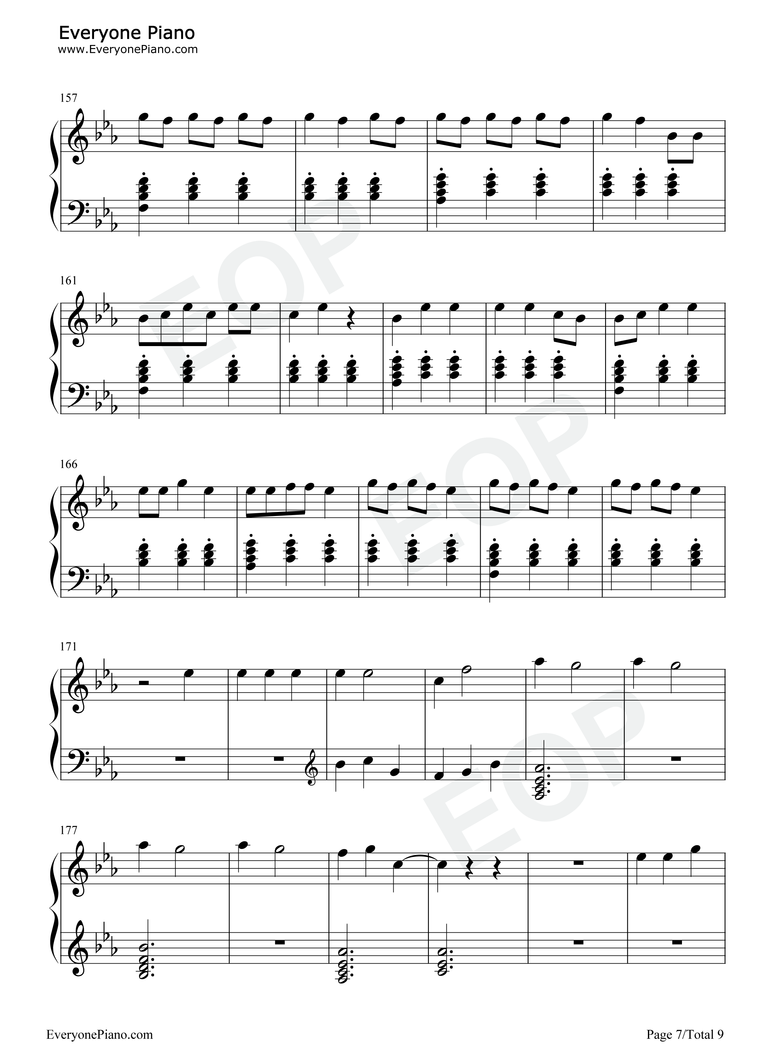 粉色闪电钢琴谱_R1SE