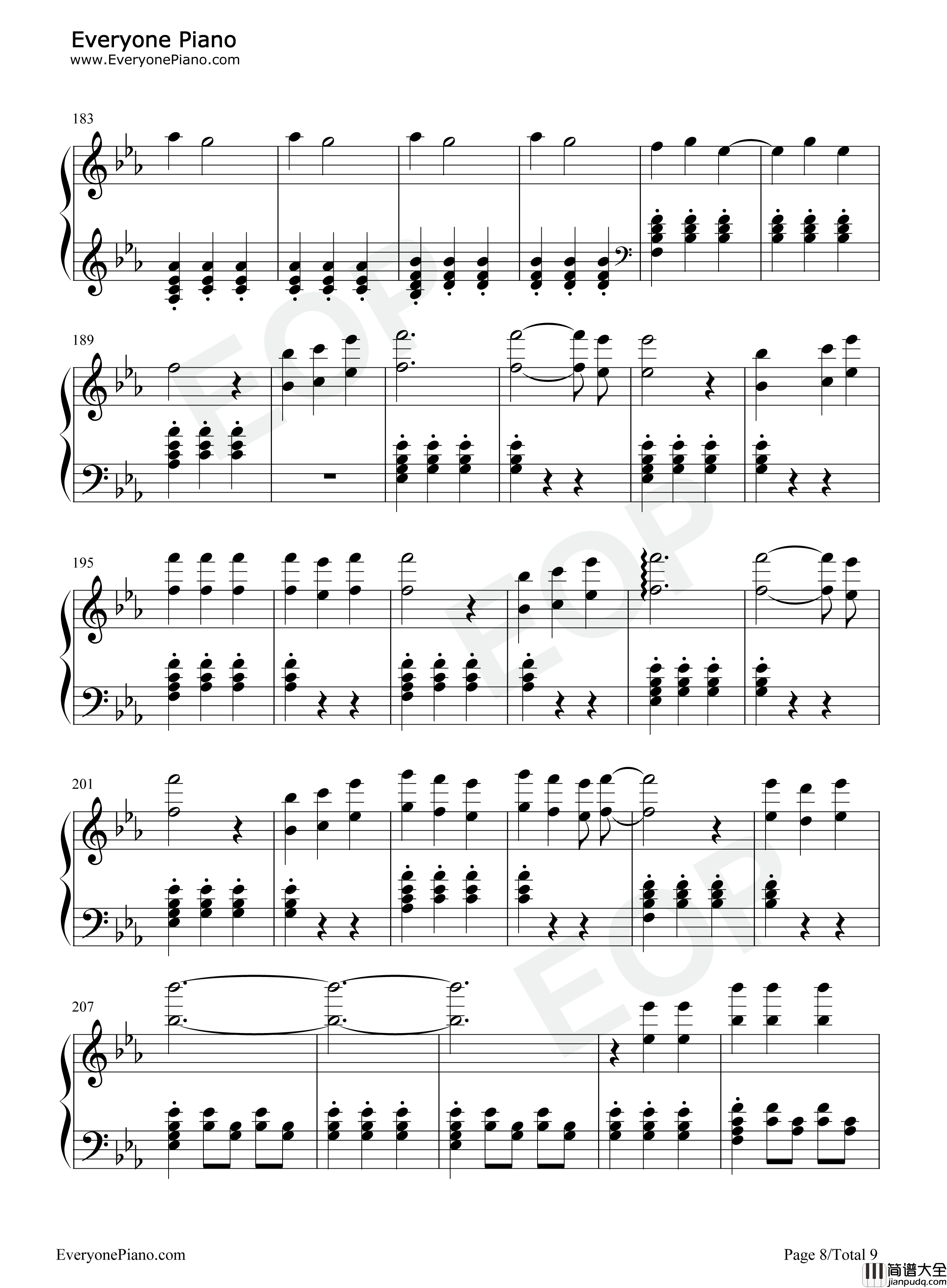 粉色闪电钢琴谱_R1SE