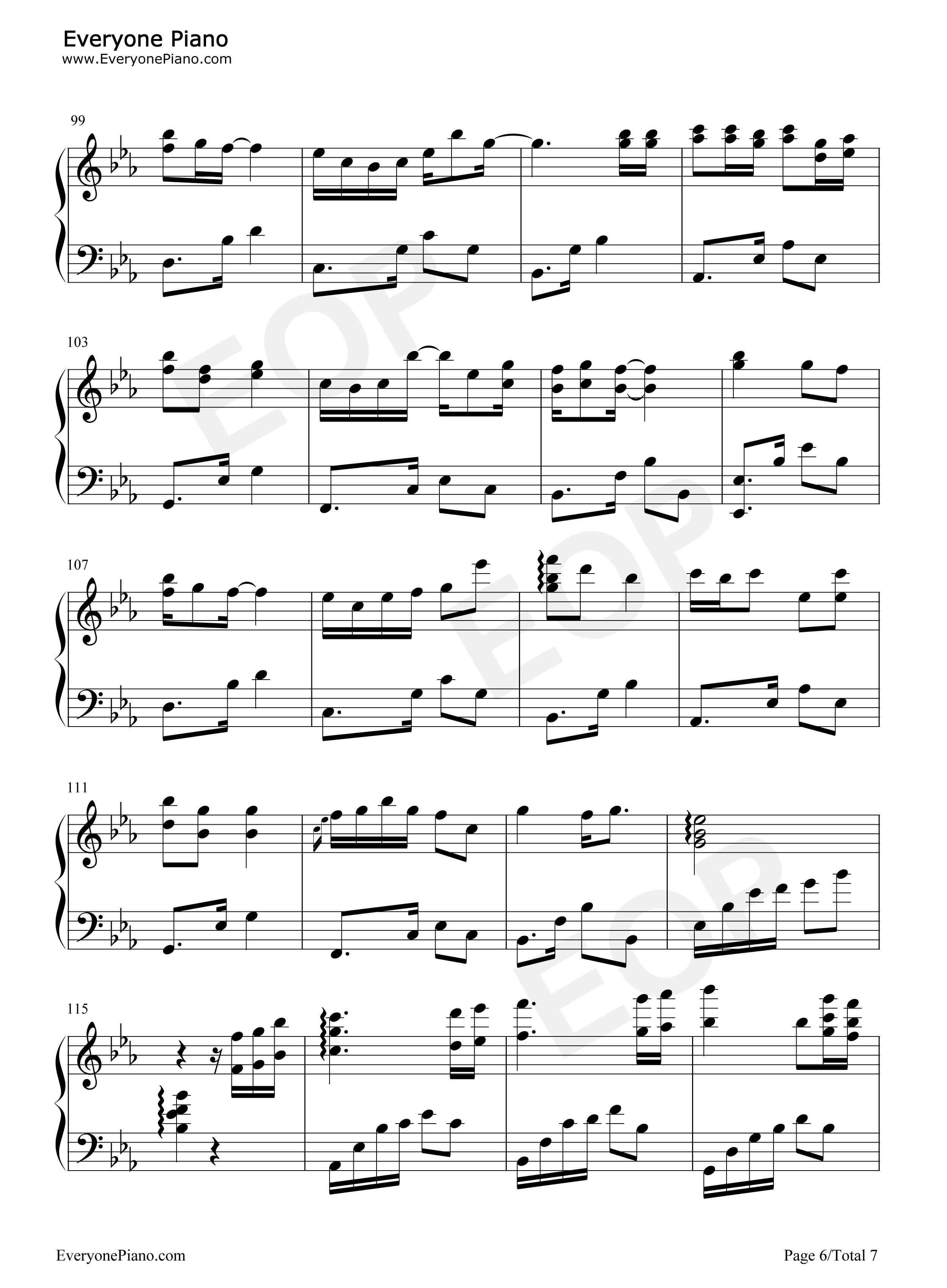 繁华唱遍钢琴谱_乐正绫