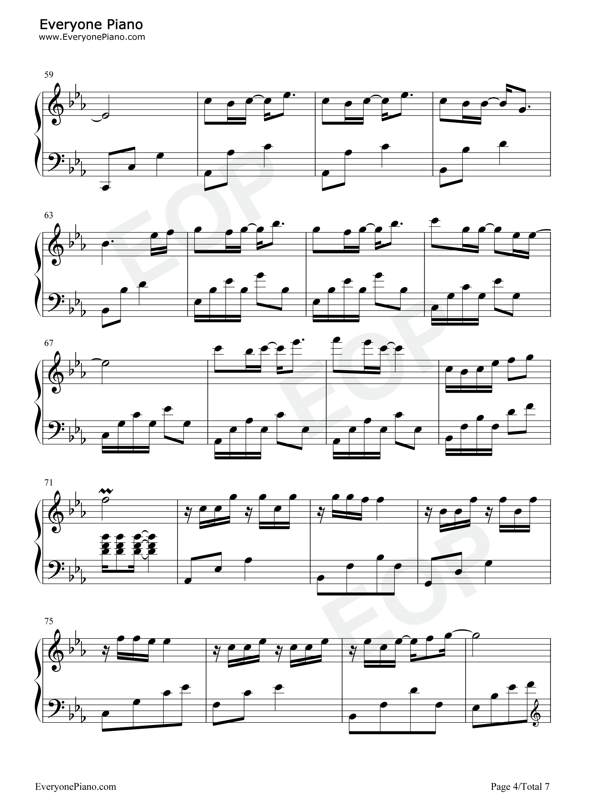 繁华唱遍钢琴谱_乐正绫