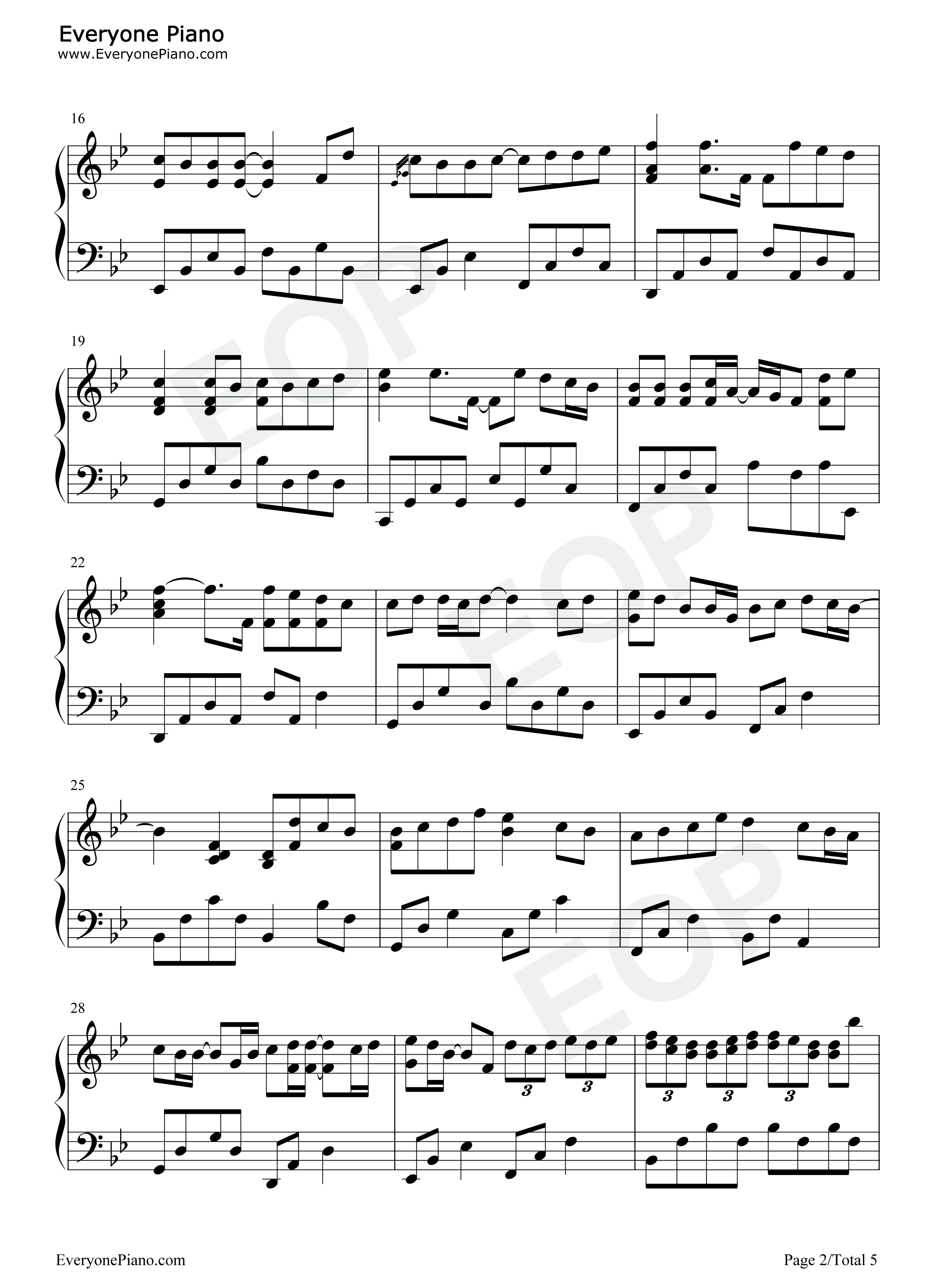 周杰伦歌曲串烧14首钢琴谱_周杰伦