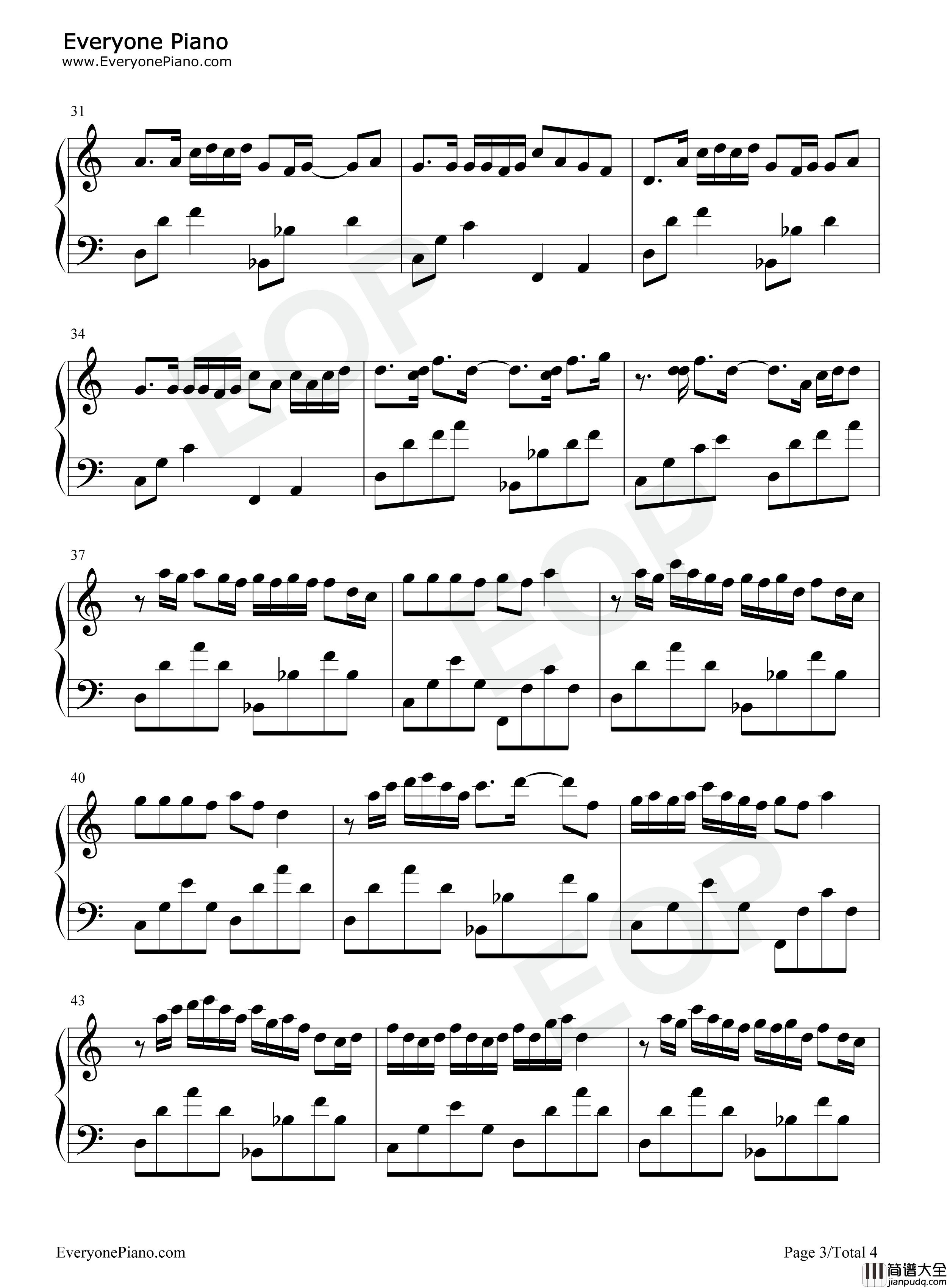 愿望钢琴谱_胡彦斌