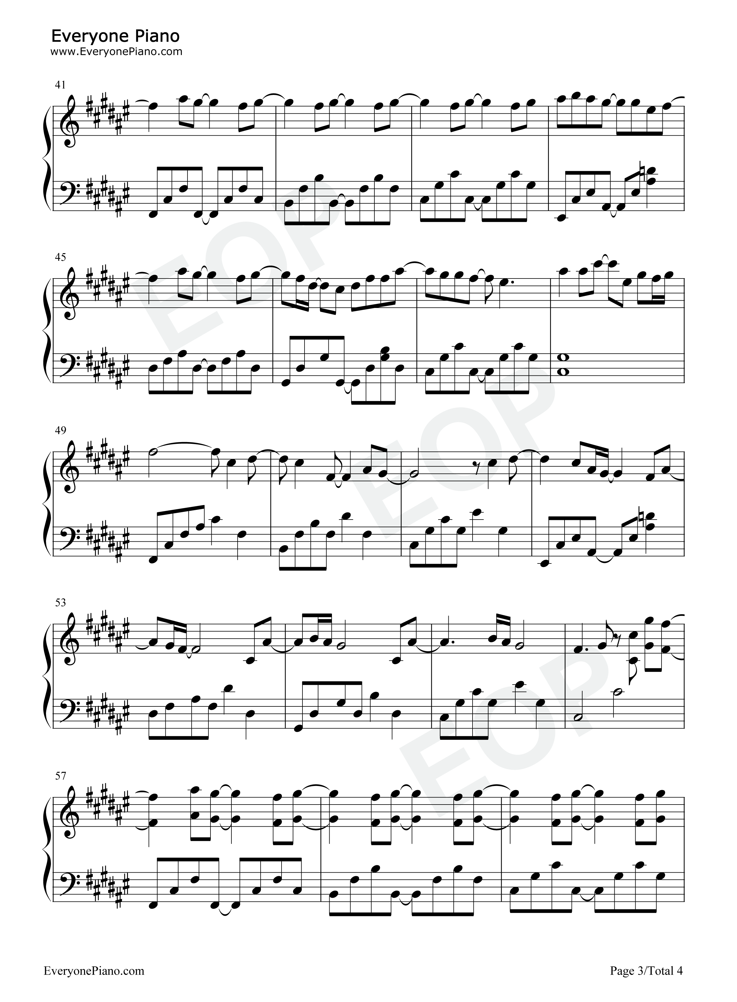 Like_A_Breeze钢琴谱_谭松韵