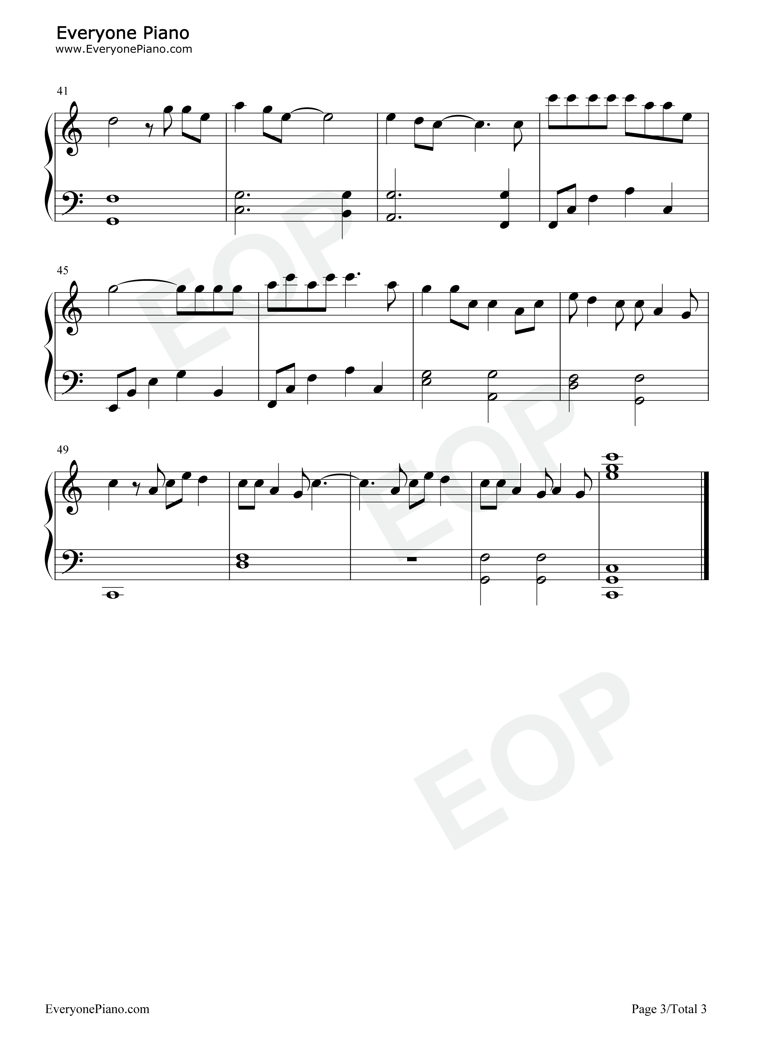 心太软钢琴谱_任贤齐