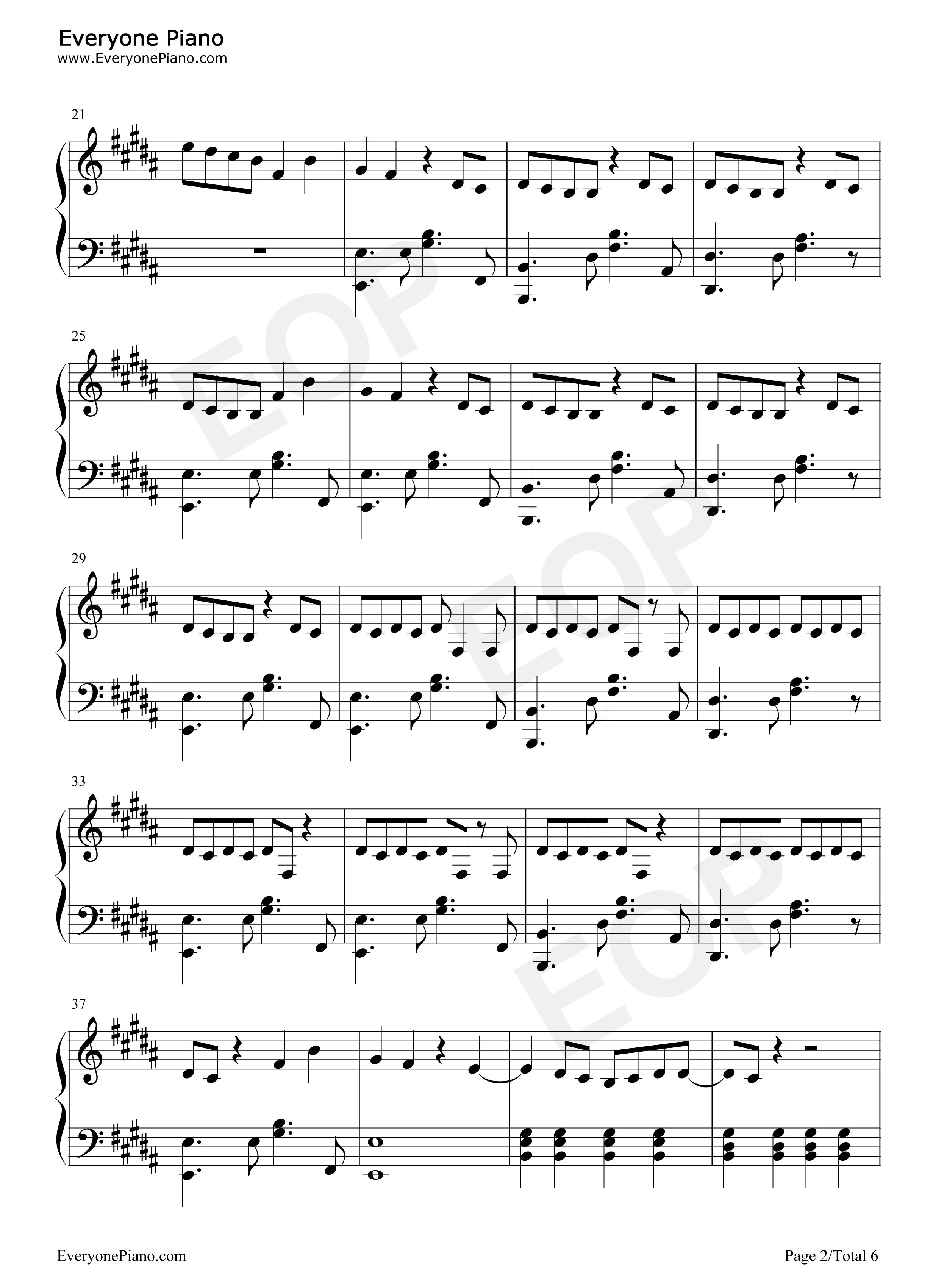 Birthday钢琴谱_Anne_Marie