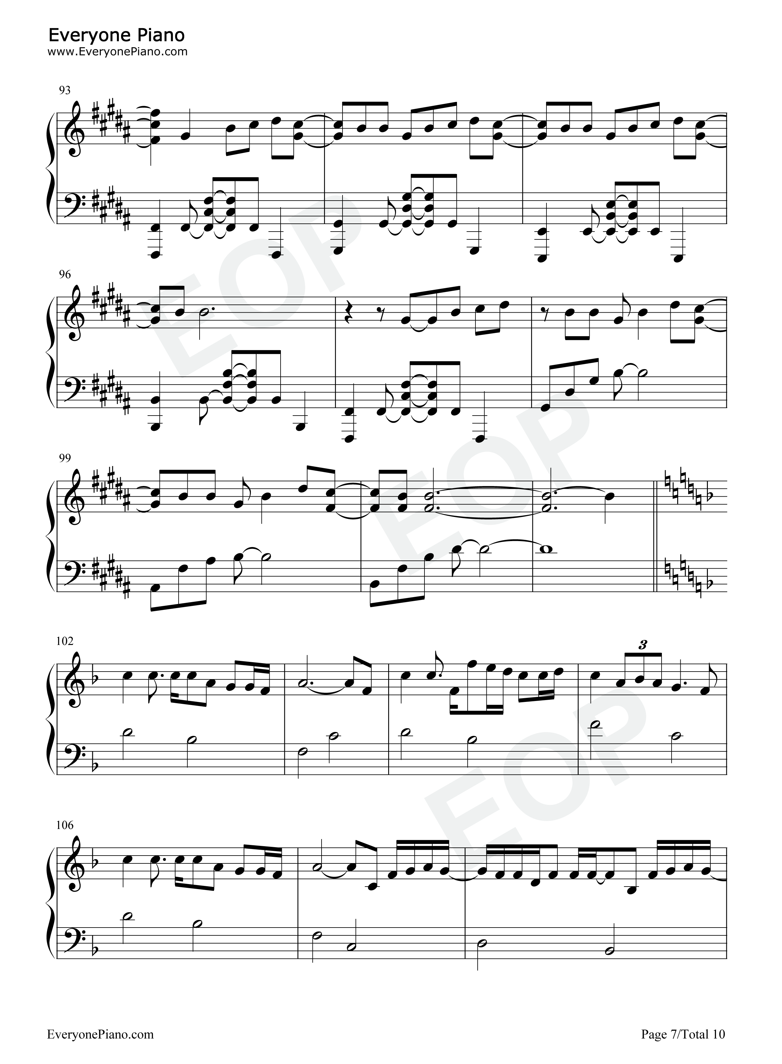 你的名字歌曲合集钢琴谱_Radwimps