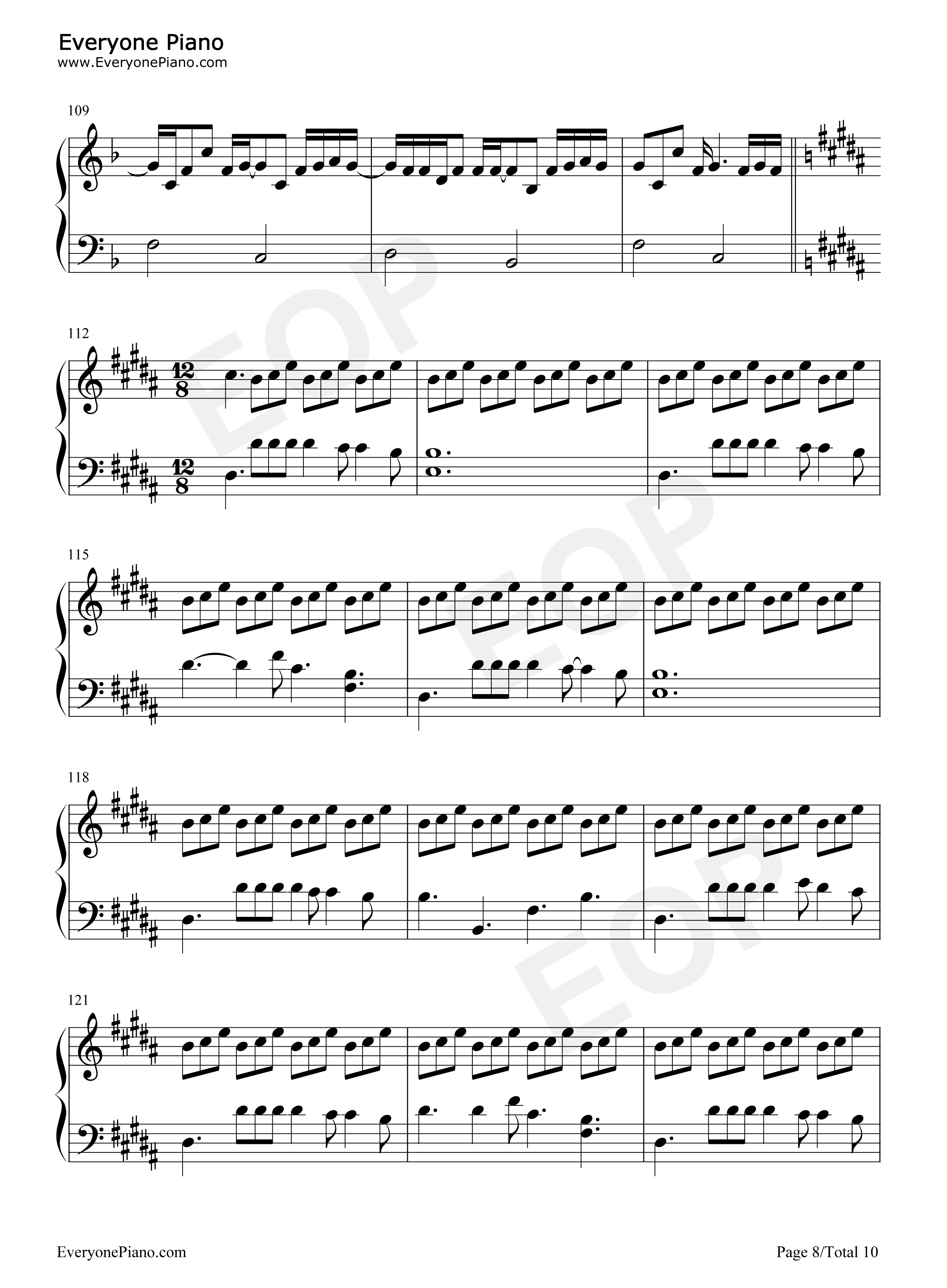 你的名字歌曲合集钢琴谱_Radwimps