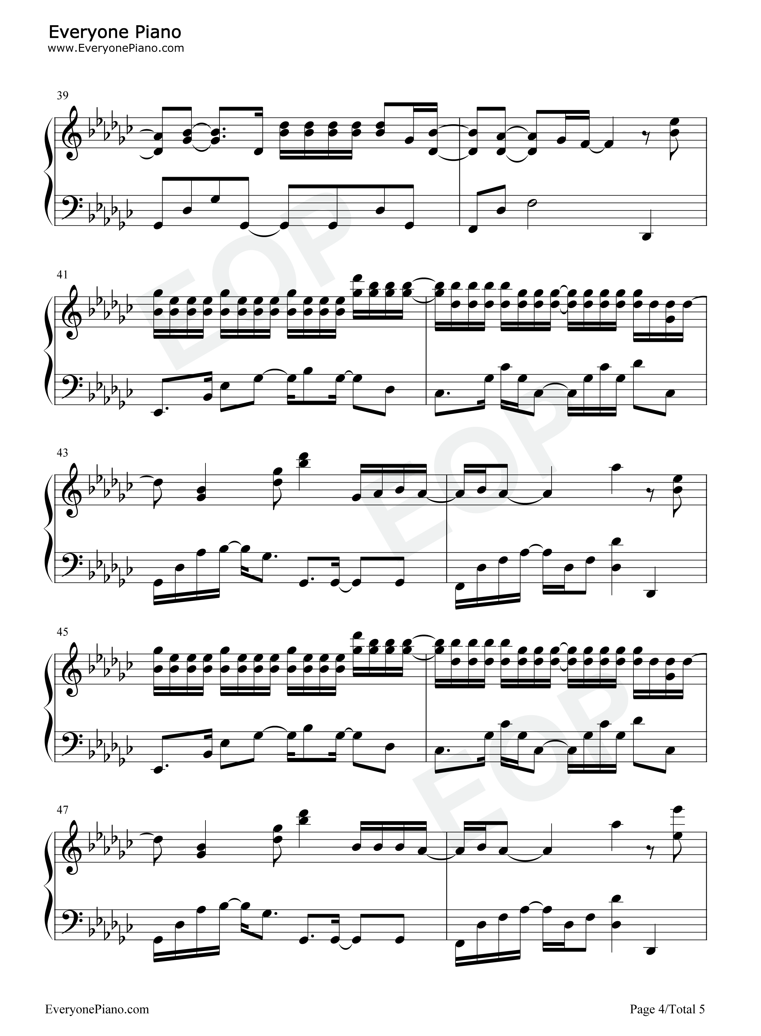 厚颜无耻钢琴谱_曲肖冰