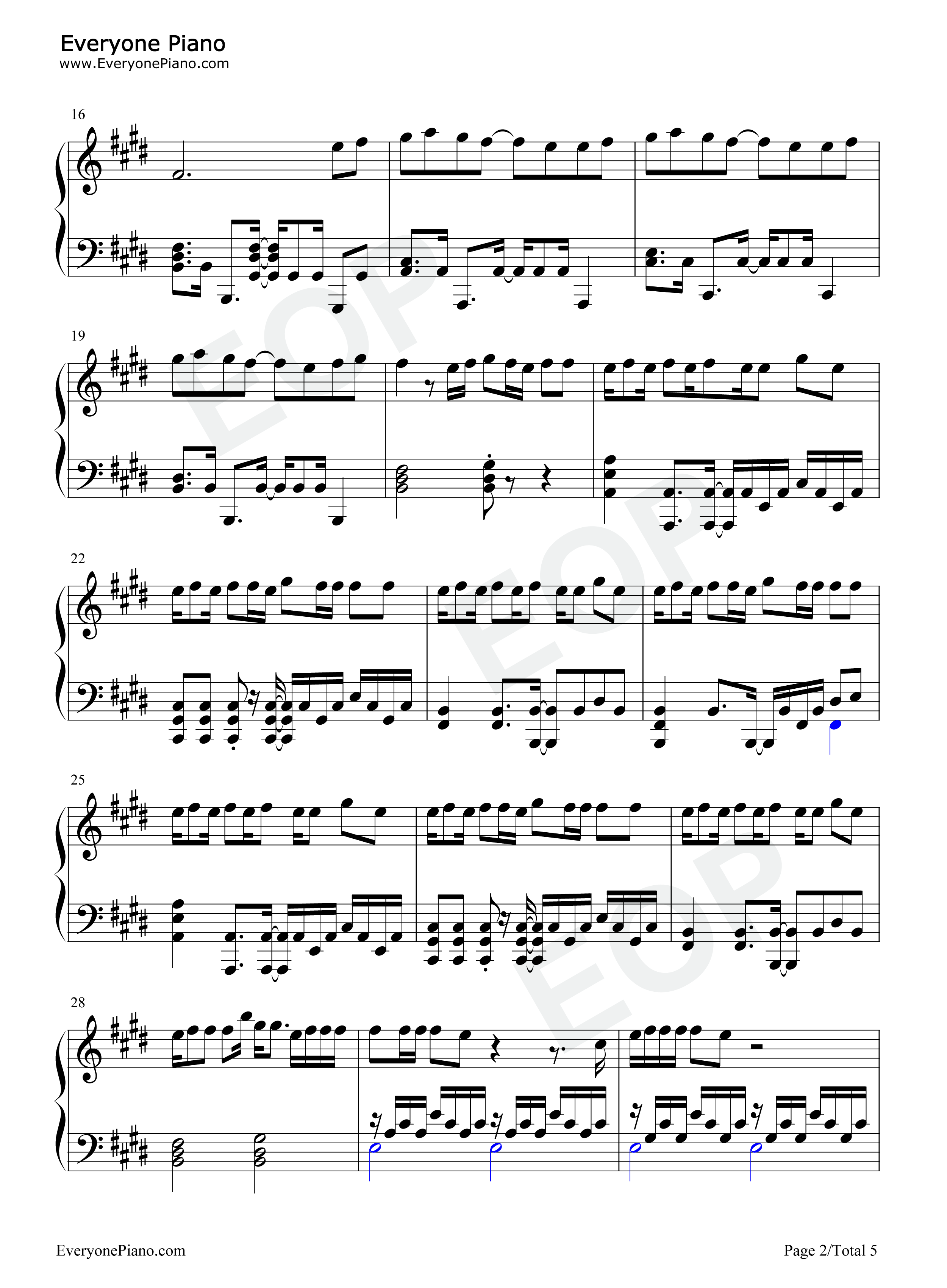 OK_Not_To_Be_OK钢琴谱_Marshmello_Demi_Lovato