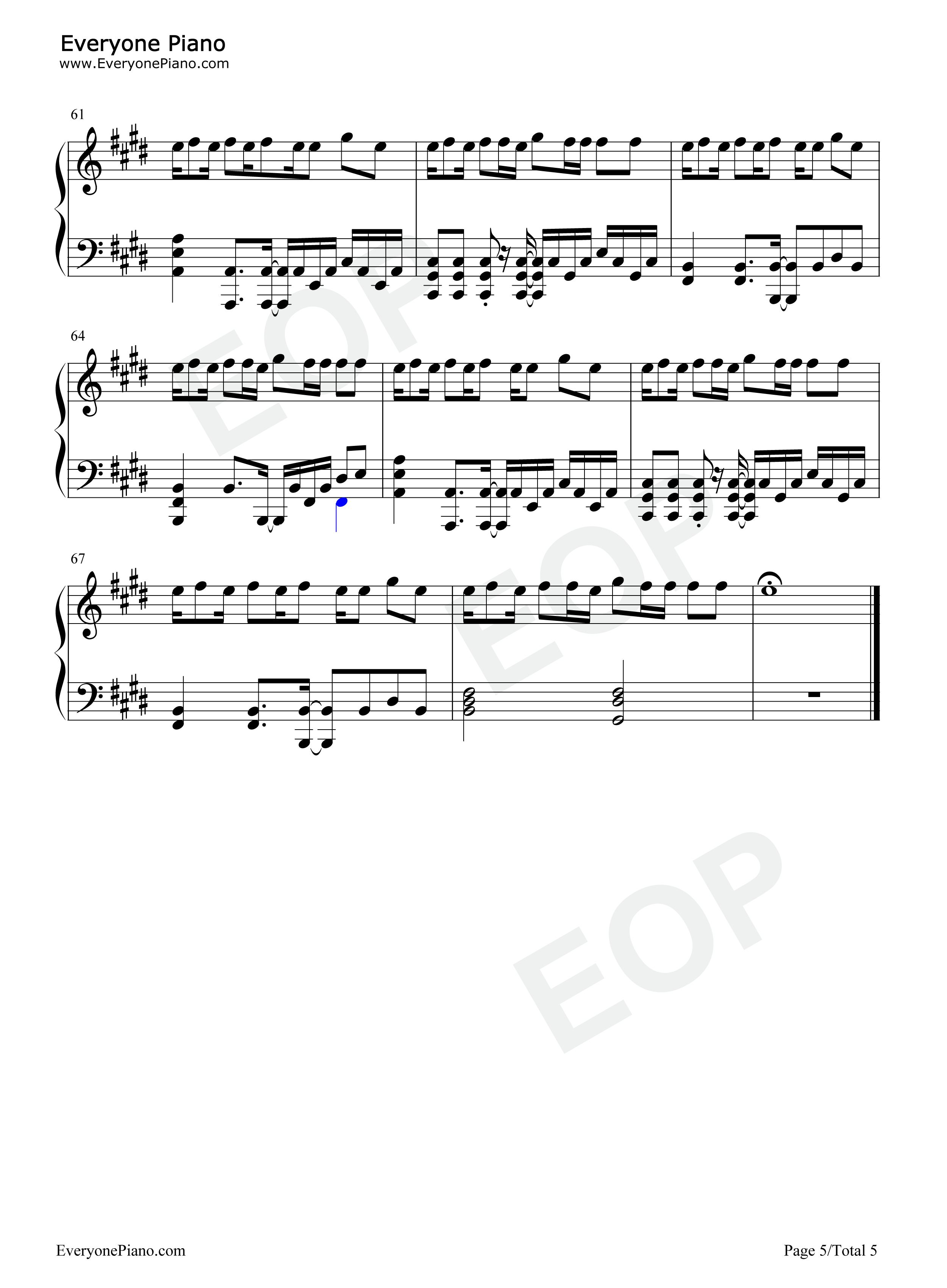 OK_Not_To_Be_OK钢琴谱_Marshmello_Demi_Lovato