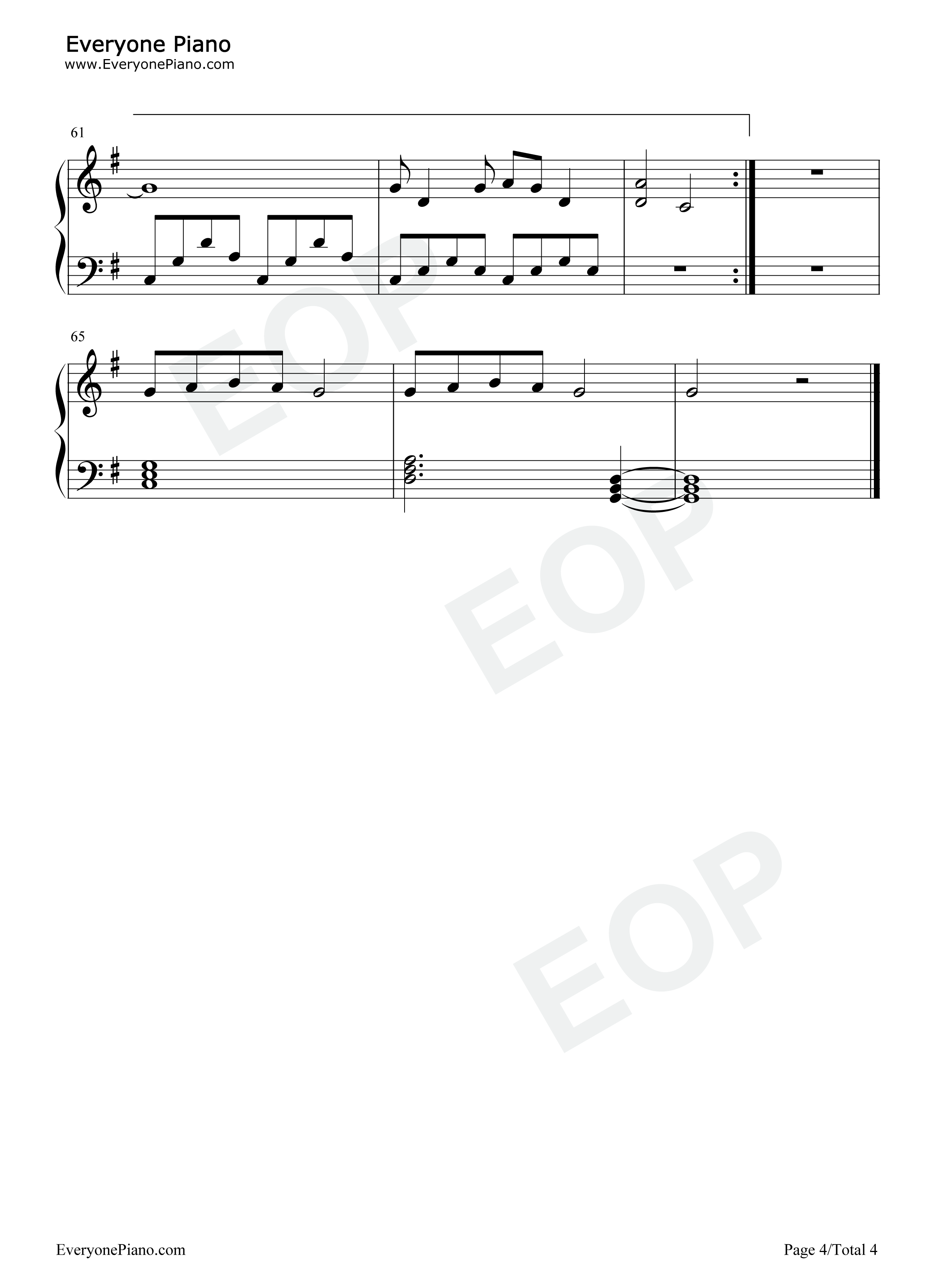 Your_Smile钢琴谱_陈意涵