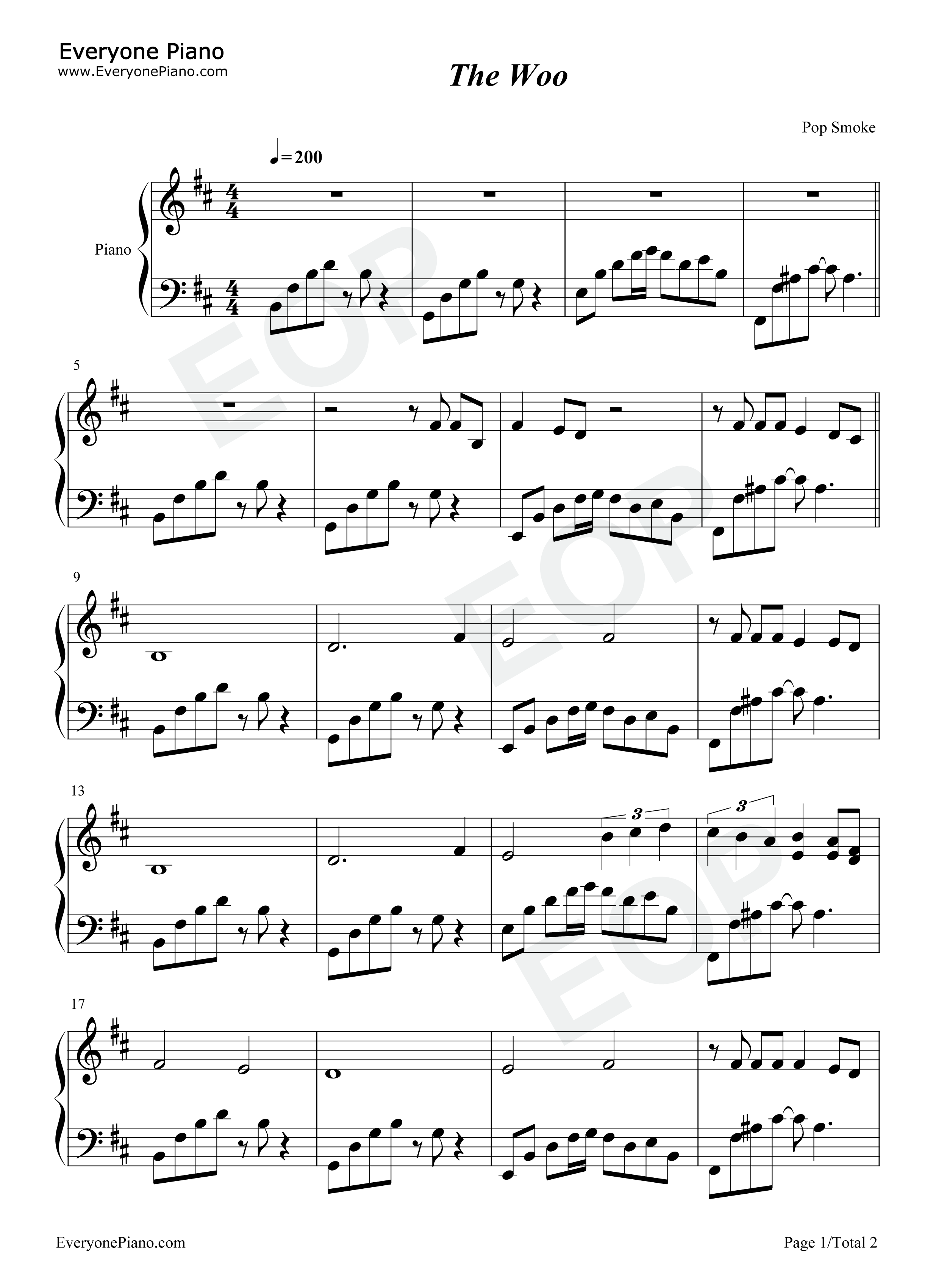 The_Woo钢琴谱_Pop_Smoke