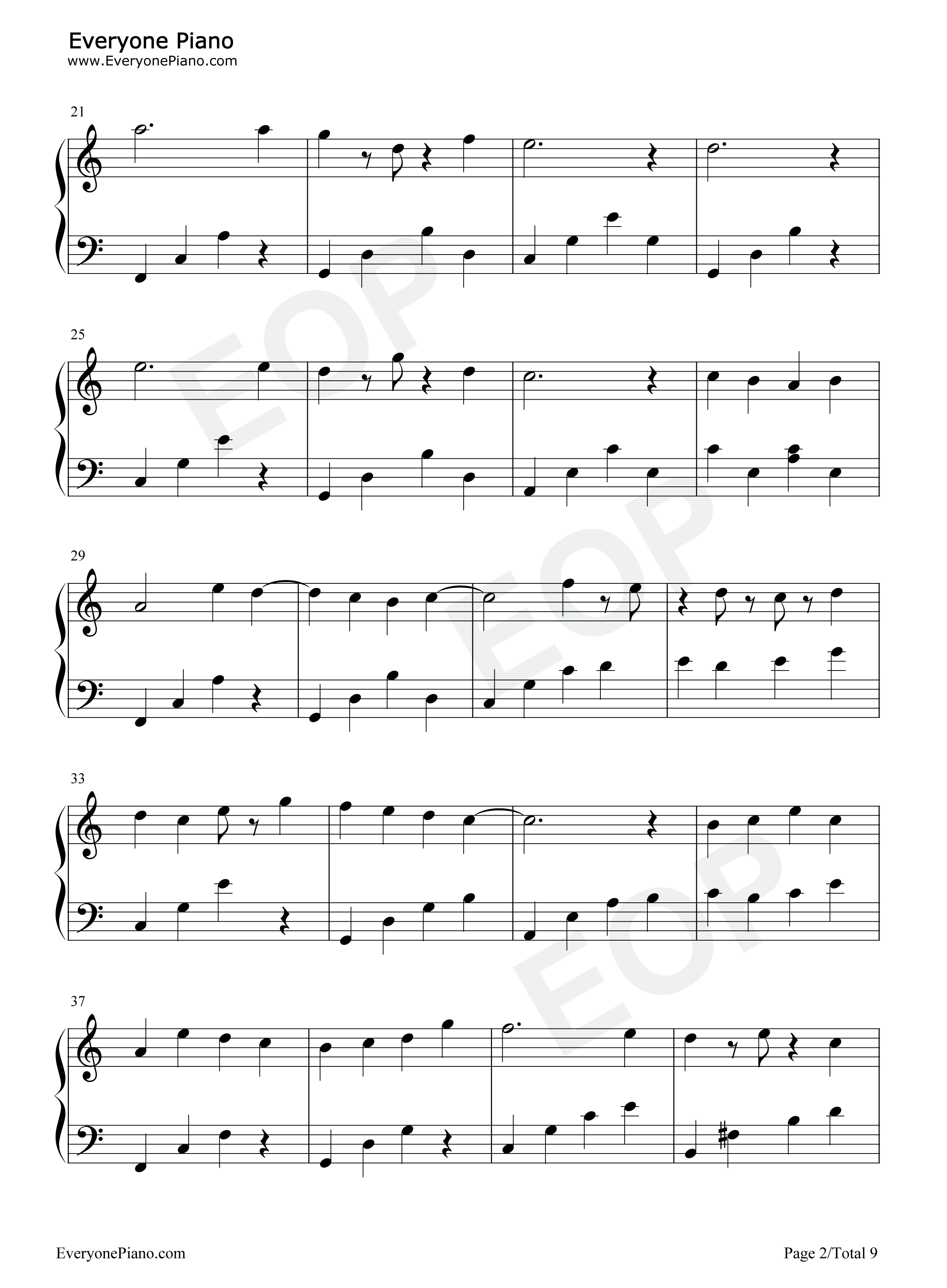 对我来说只有你钢琴谱_甘雨