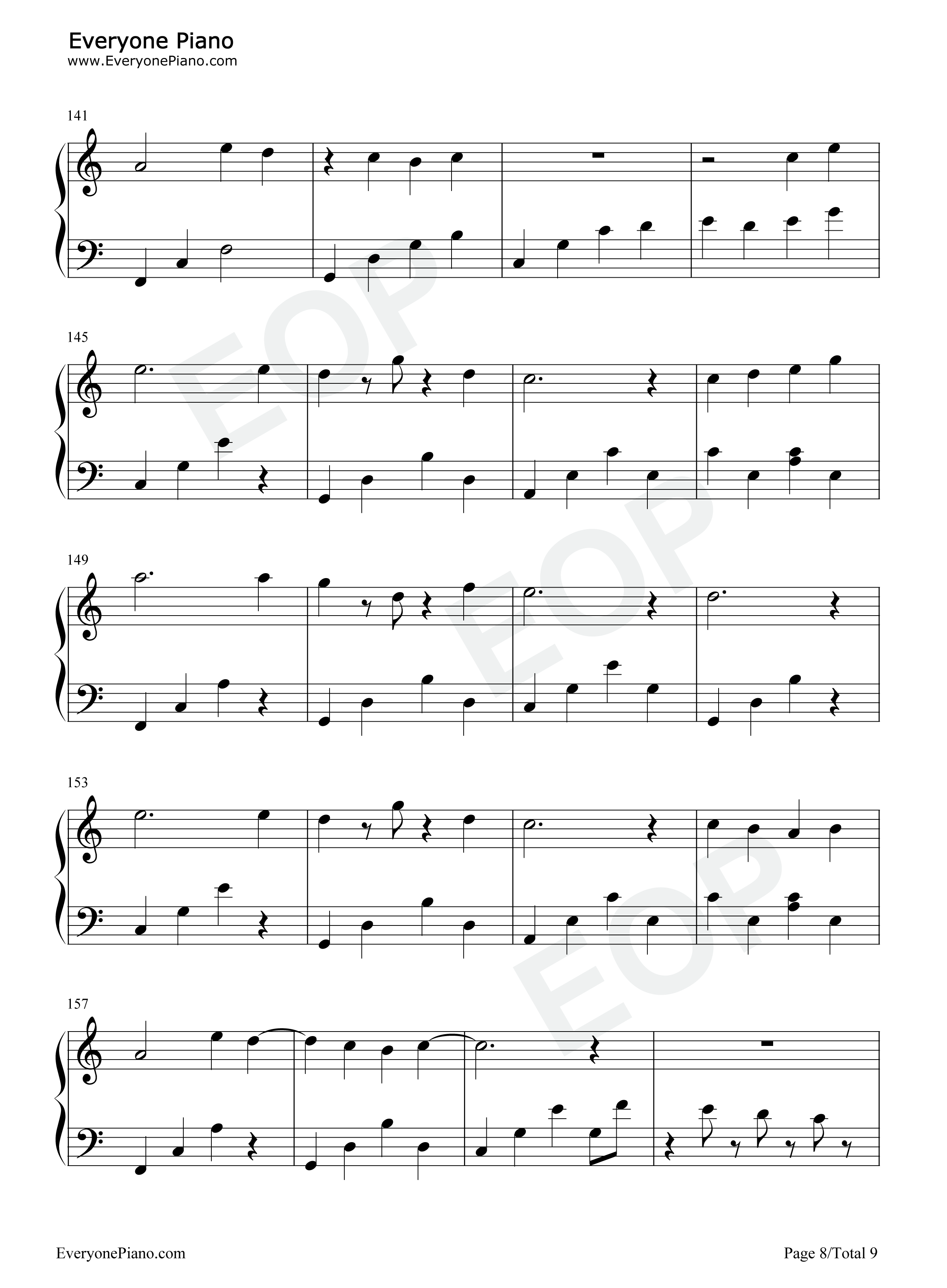 对我来说只有你钢琴谱_甘雨