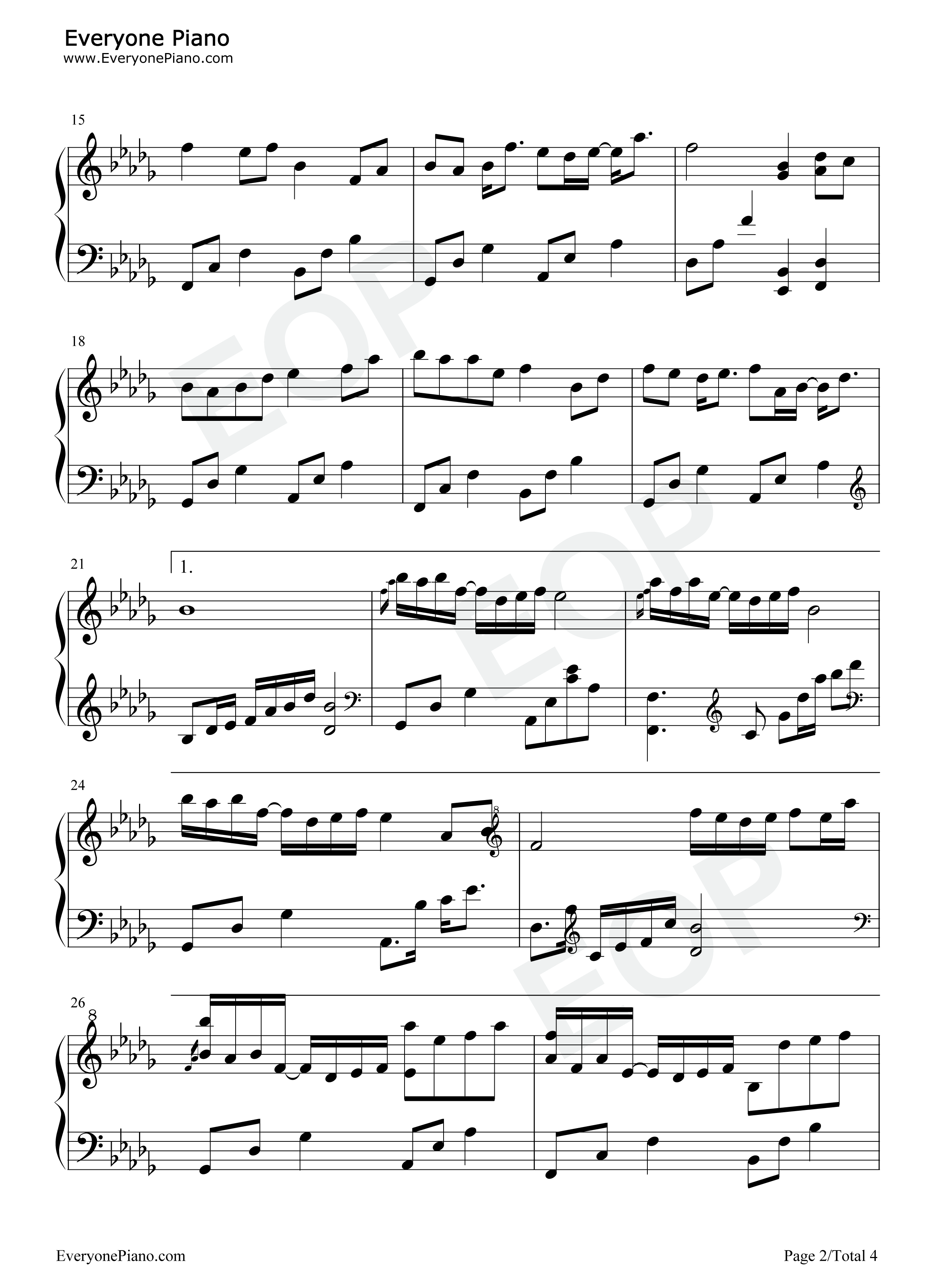 半生钢琴谱_阿悠悠